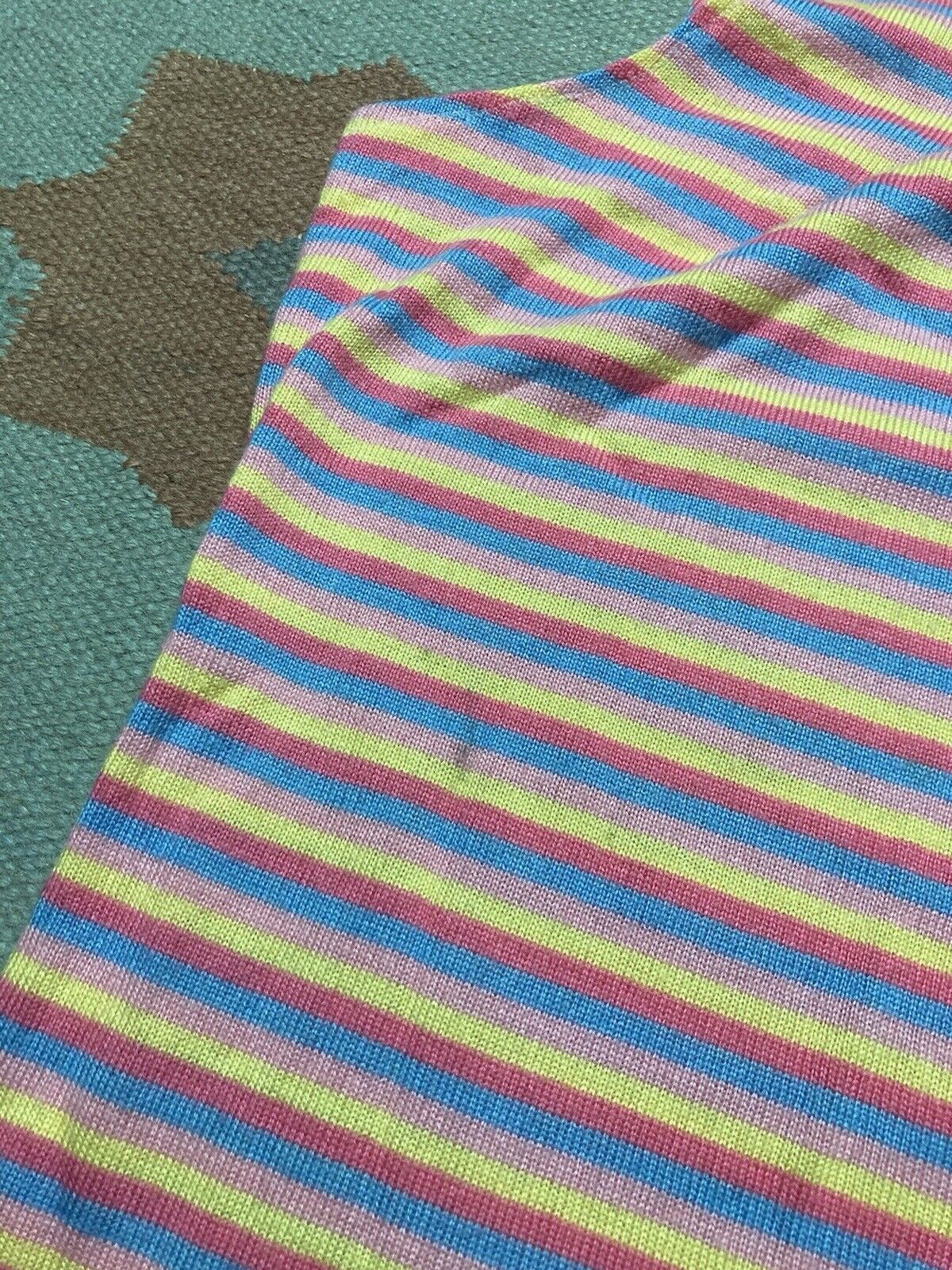 Vintage striped tank top women’s vest lace wool sleeveless cute XL Size XL / US 12-14 / IT 48-50 - 2 Thumbnail