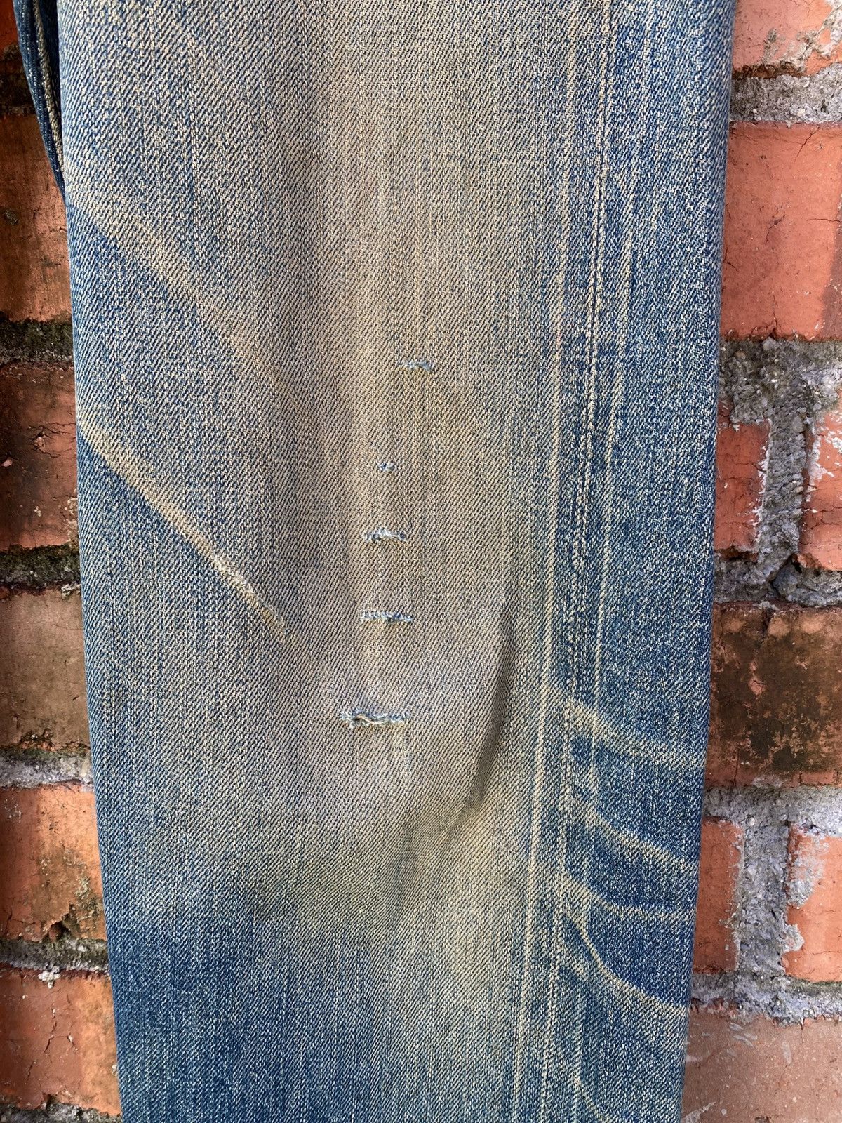 Sugar Cane × Toyo Enterprises W32x29.5 Joe MCCoy redline distressed denime Size US 32 / EU 48 - 5 Thumbnail