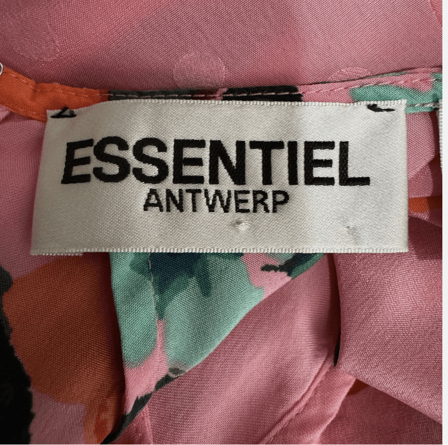 Essentiel Antwerp ESSENTIEL ANTWERP Vayen Draped Detail Silk Midi Dres Size S / US 4 / IT 40 - 12 Thumbnail