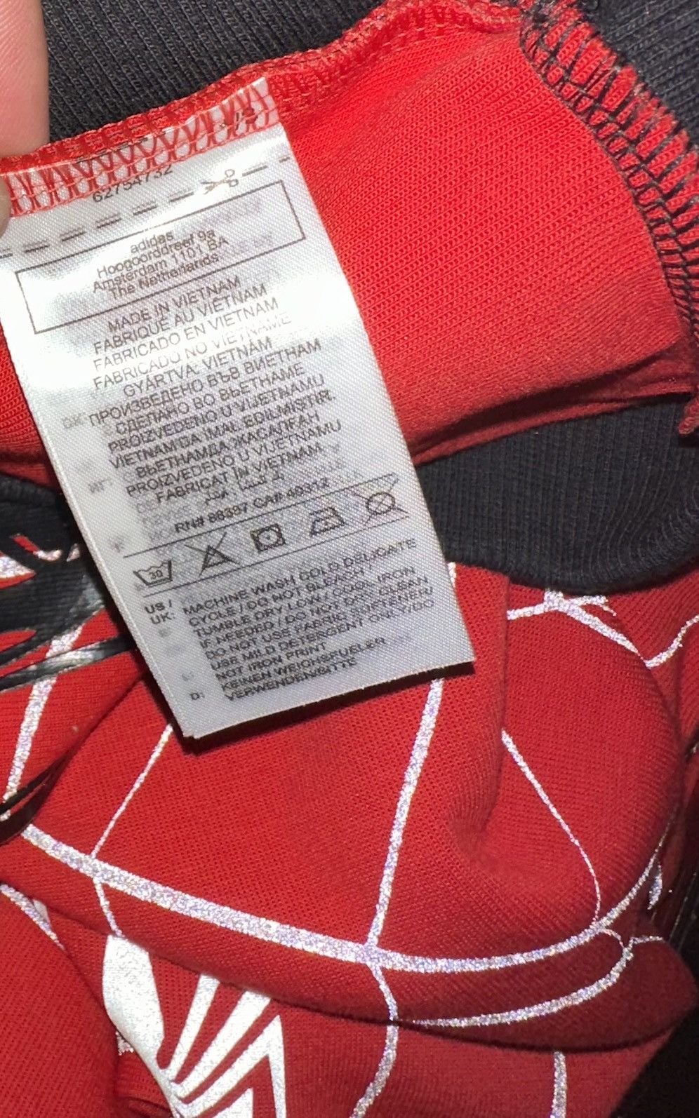 Adidas Adidas x Marvel Spiderman 2 Promo Hoodie size Small Size US S / EU 44-46 / 1 - 12 Thumbnail