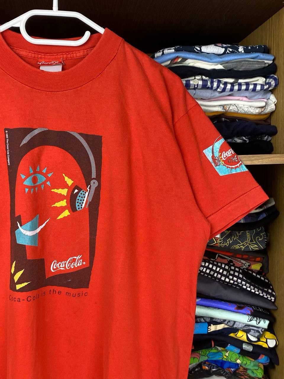 Coca Cola Vintage Coca Cola Is The Music 1993 Promo Graphic Tee Size US XL / EU 56 / 4 - 4 Thumbnail