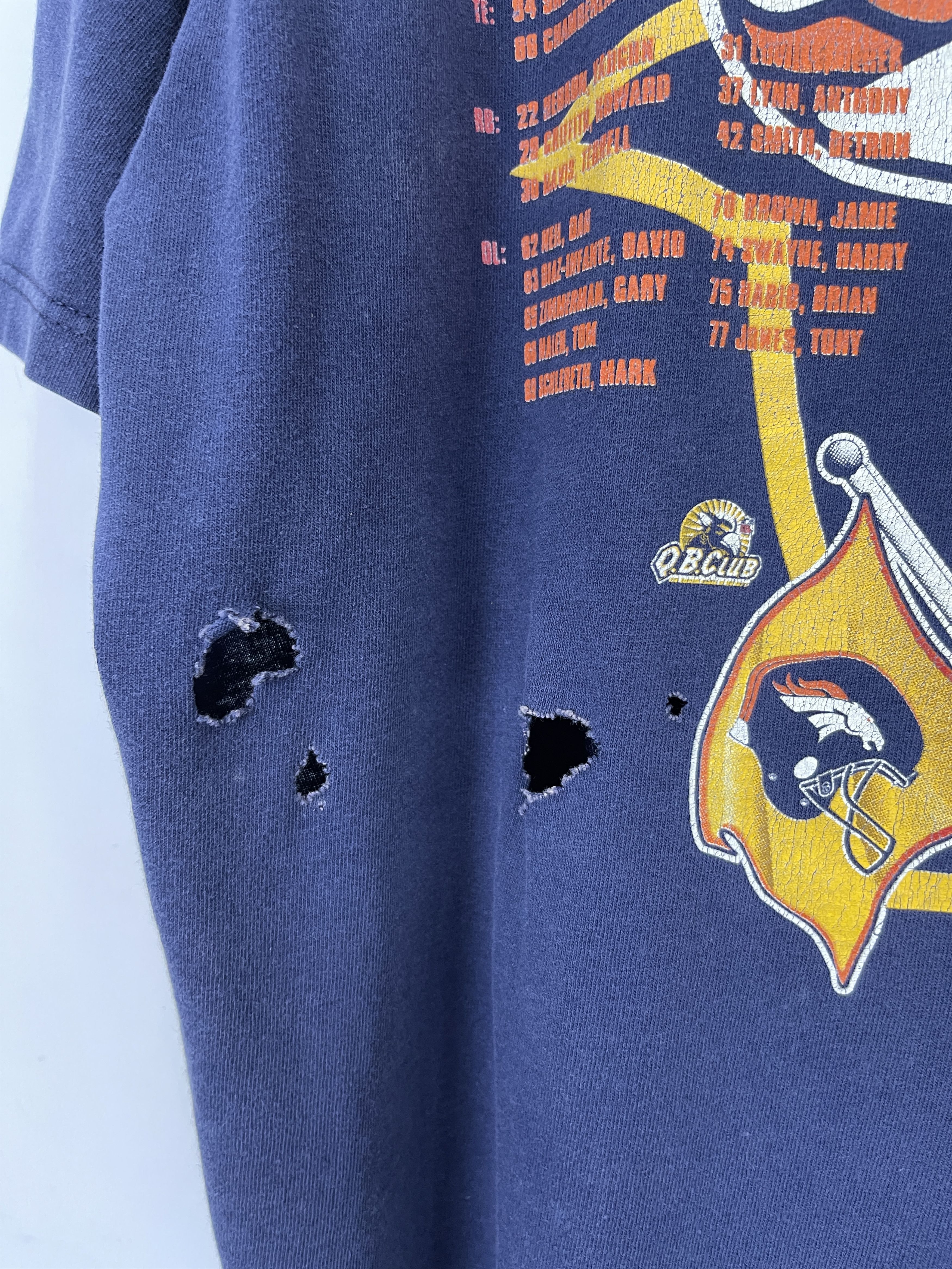 NFL × Starter × Vintage 90s Vintage Denver Broncos Super Bowl XXXII Tee TA0440 Size US L / EU 52-54 / 3 - 11 Thumbnail