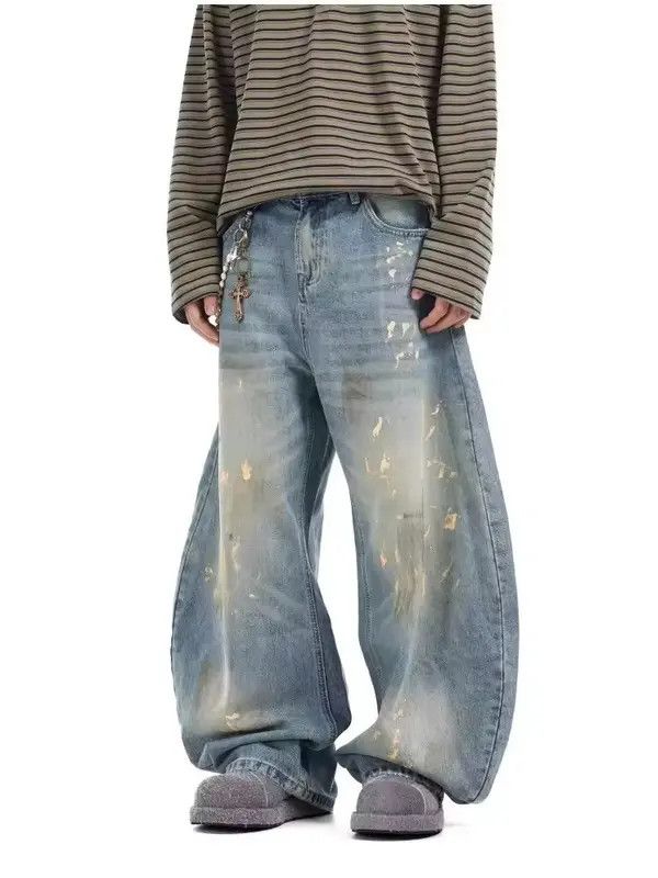 Japanese Brand Kurumi x Maria Washed baggy ripped jeans Size US 34 / EU 50 - 2 Thumbnail