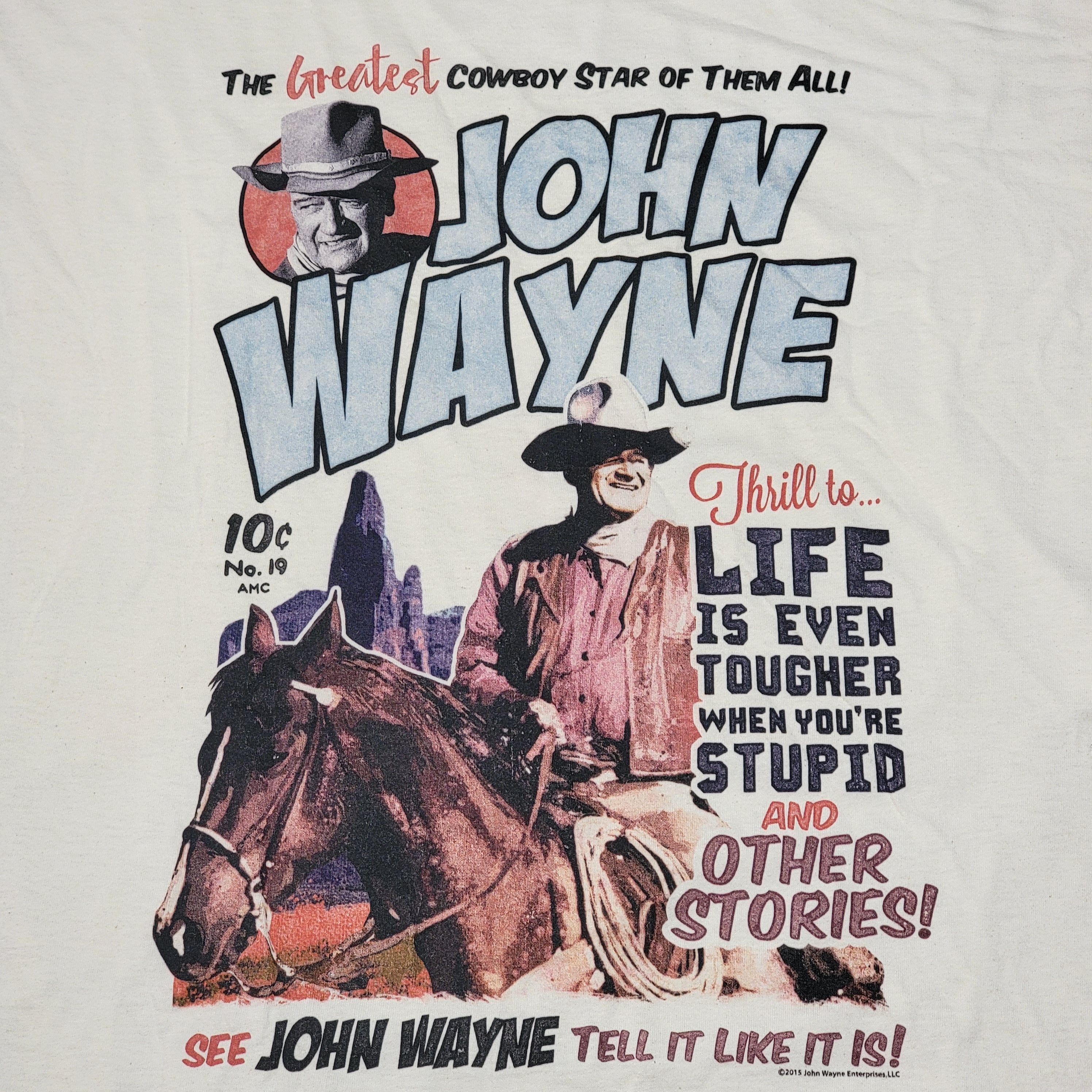 Fruit Of The Loom John Wayne SS Unisex Tee "The Greatest Cowboy Star..." - XL Size XL / US 12-14 / IT 48-50 - 2 Thumbnail