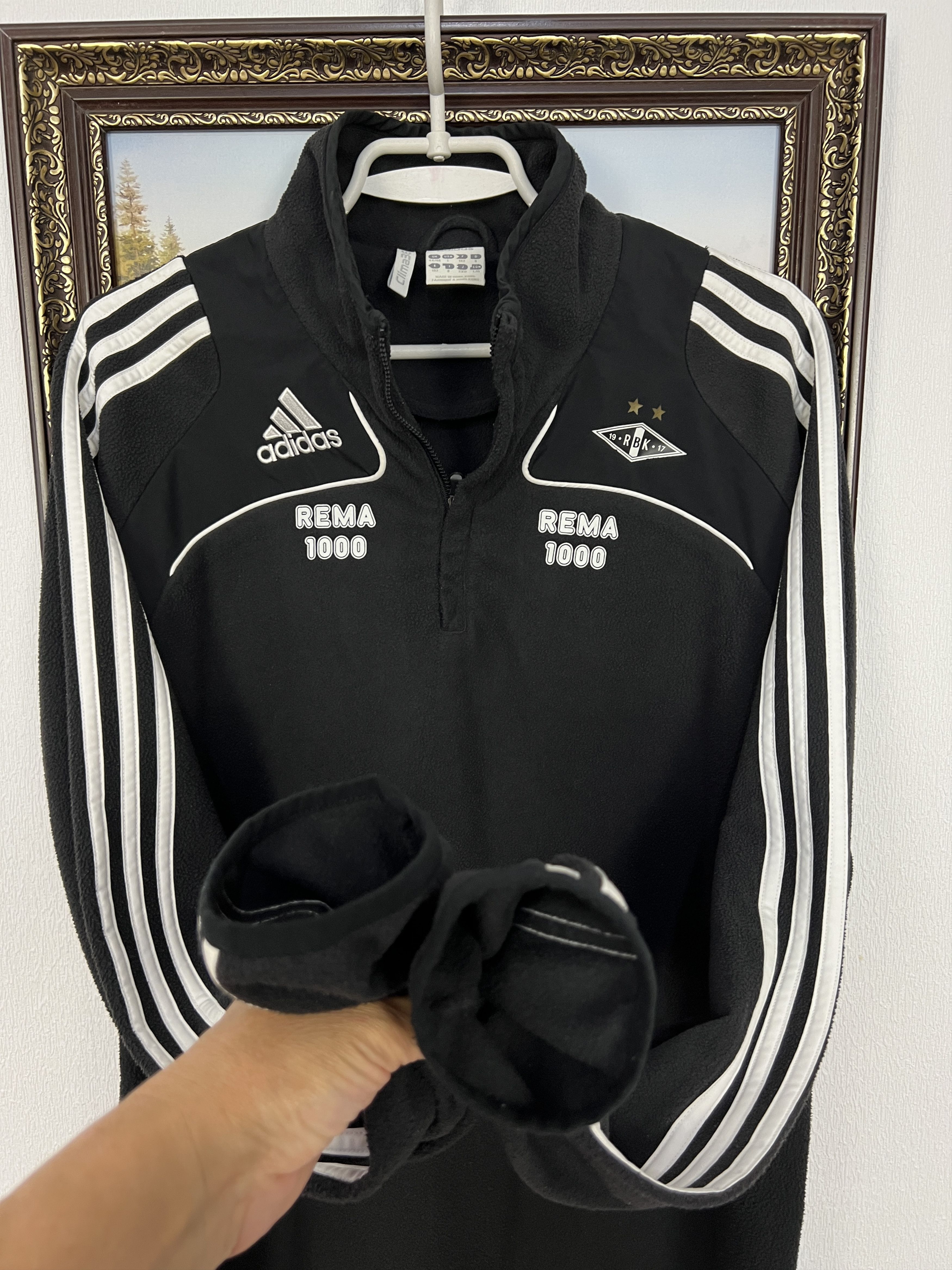 Adidas Vintage Adidas Rosenborg Football Sweatshirt Soccer Fleece Size US L / EU 52-54 / 3 - 7 Thumbnail