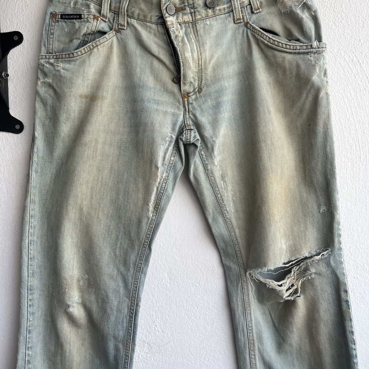 Dolce & Gabbana Distressed Runway Dolce & Gabbana Denim Classic 14 Size US 34 / EU 50 - 14 Thumbnail