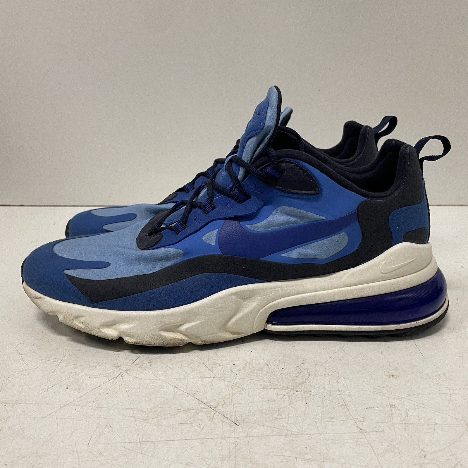 Nike Nike Men’s Air Max 270 React 11 Pacific Blue Athletic Shoes Size US 11 / EU 44 - 2 Thumbnail