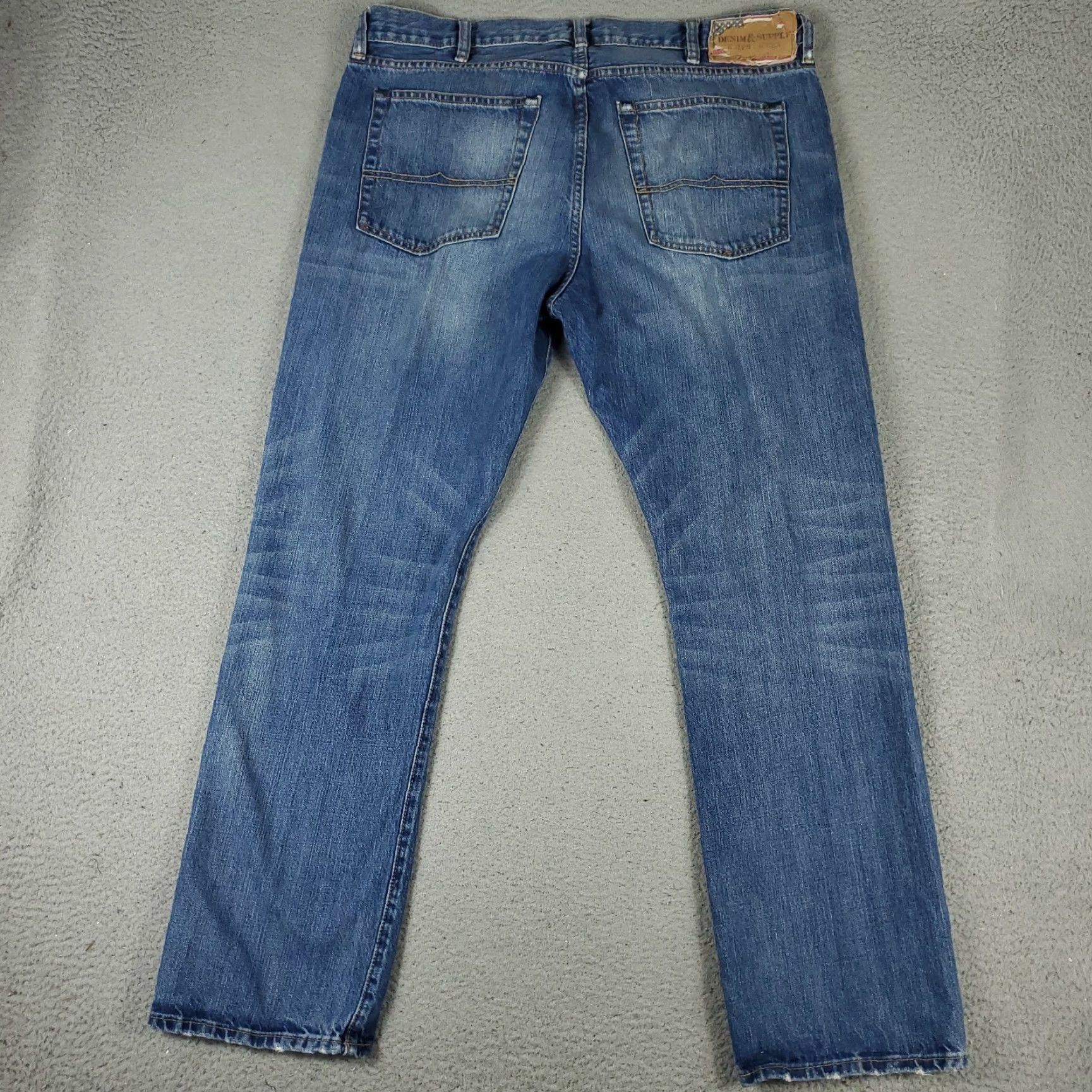 Vintage Denim & Supply Ralph Lauren Jeans Mens 38x32 Blue Straight Leg 5-Pocket Design Regular Waist Blue Denim Pants Jeans Mens #1 Size US 38 / EU 54 - 7 Thumbnail