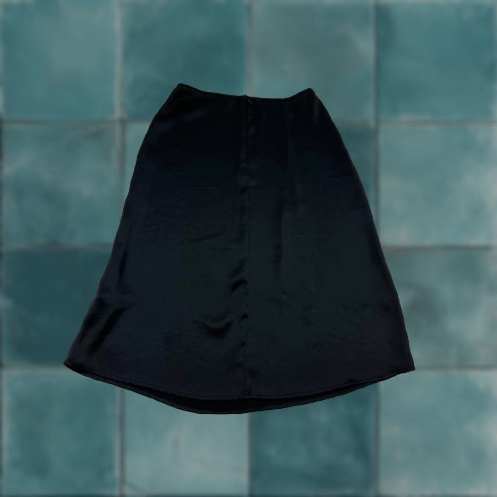 Vintage Wilfred Skirt Womens S Black Solid Midi Straight Pencil Back Zip Casual Party/Cocktail Men/Womens? Size 28" / US 6 / IT 42 - 1 Thumbnail