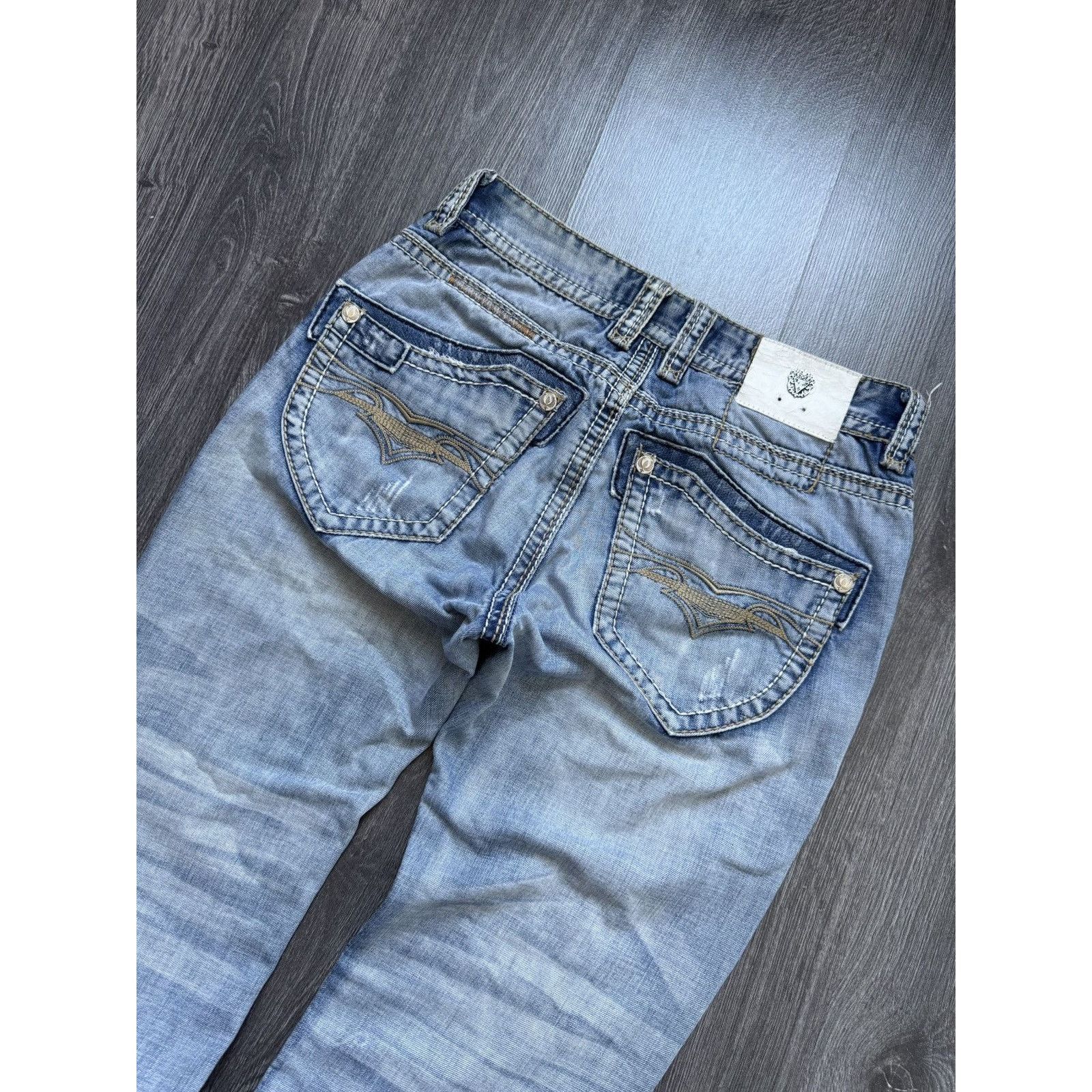 Japanese Brand × Vintage Y2K Avantgarde Ebroidered DENIM Jeans Size US 31 - 9 Thumbnail