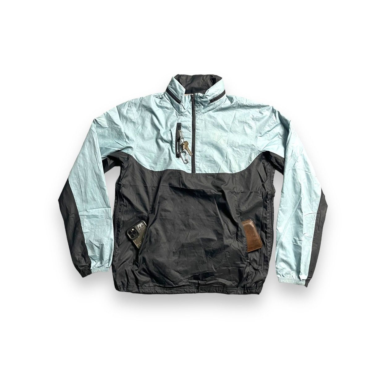 image of Vintage Pearly Gates Multipocket Windbreaker Jacket in Light Blue, Men's (Size Large)
