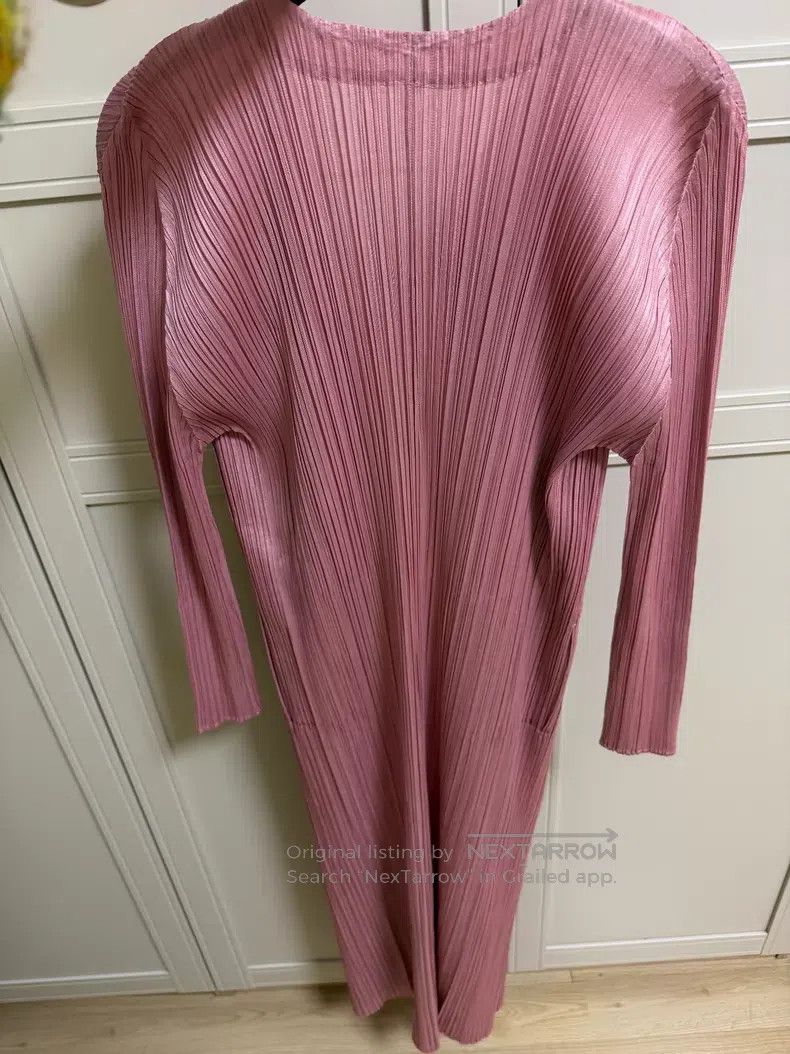 Issey Miyake Issey Miyake Pink Cardigan Coat Size XL / US 12-14 / IT 48-50 - 2 Thumbnail