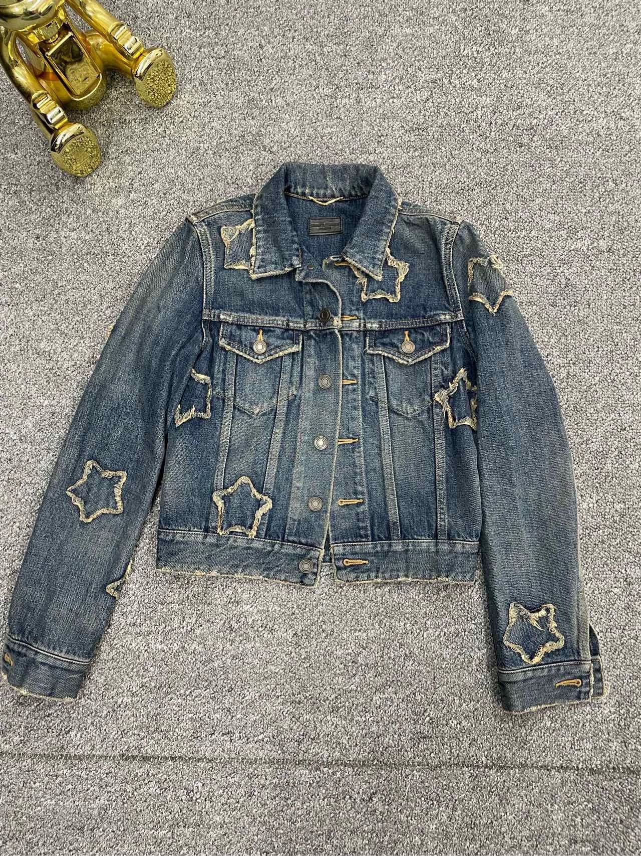 Saint Laurent Paris Saint Laurent Paris Five pointed star pattern denim jacket Size US S / EU 44-46 / 1 - 1 Thumbnail