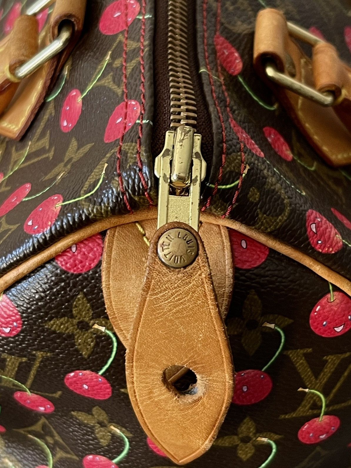 Louis Vuitton × Takashi Murakami Louis Vuitton - Takashi Murakami - SS2005 -Cerises Speedy 25 Size ONE SIZE - 14 Thumbnail