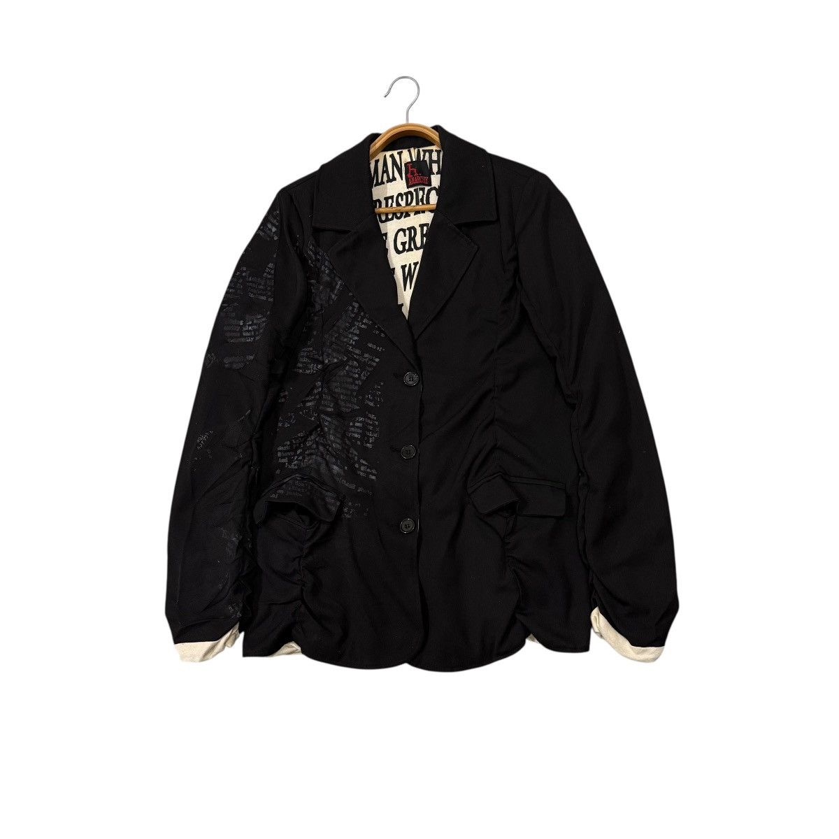 Le Grande Bleu (L.G.B.) Vintage H.Anarchy Wrinkled Seditionaries Buttons Jacket Size US M / EU 48-50 / 2 - 1 Thumbnail