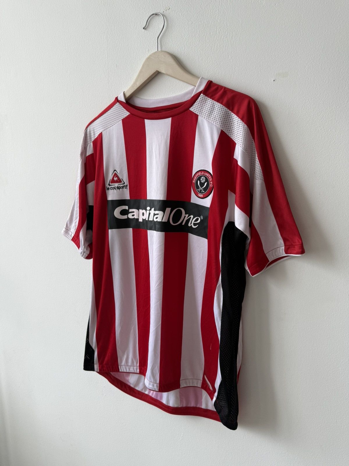 Le Coq Sportif × Vintage Le Coq Sportif Sheffield United 2007/2008 Home Jersey Size US L / EU 52-54 / 3 - 2 Thumbnail