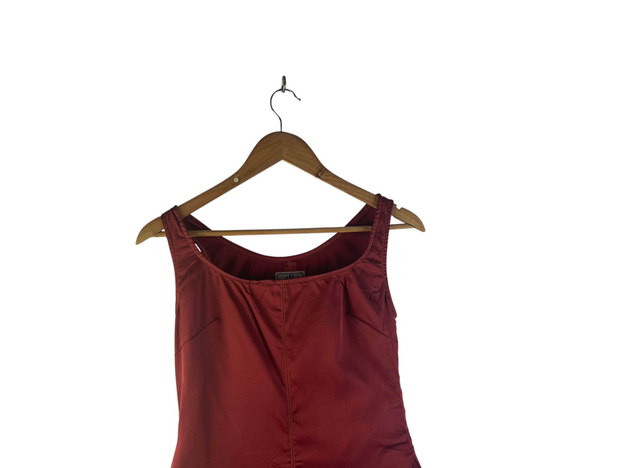 Jean Paul Gaultier Vintage Jean Paul Gaultier Jeans Burgundy Satin Size XS / US 0-2 / IT 36-38 - 8 Thumbnail