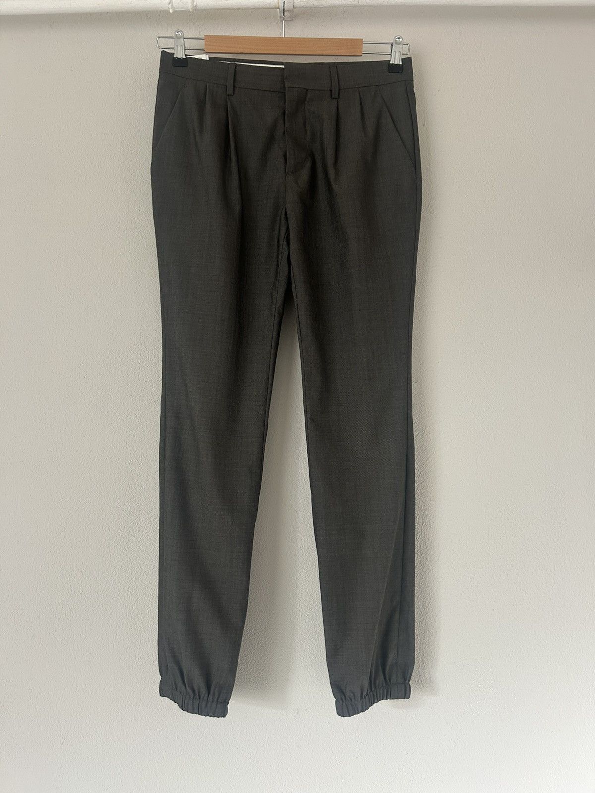 Maison Margiela Maison Margiela Gray Wool Trousers Size US 28 / EU 44 - 1 Thumbnail
