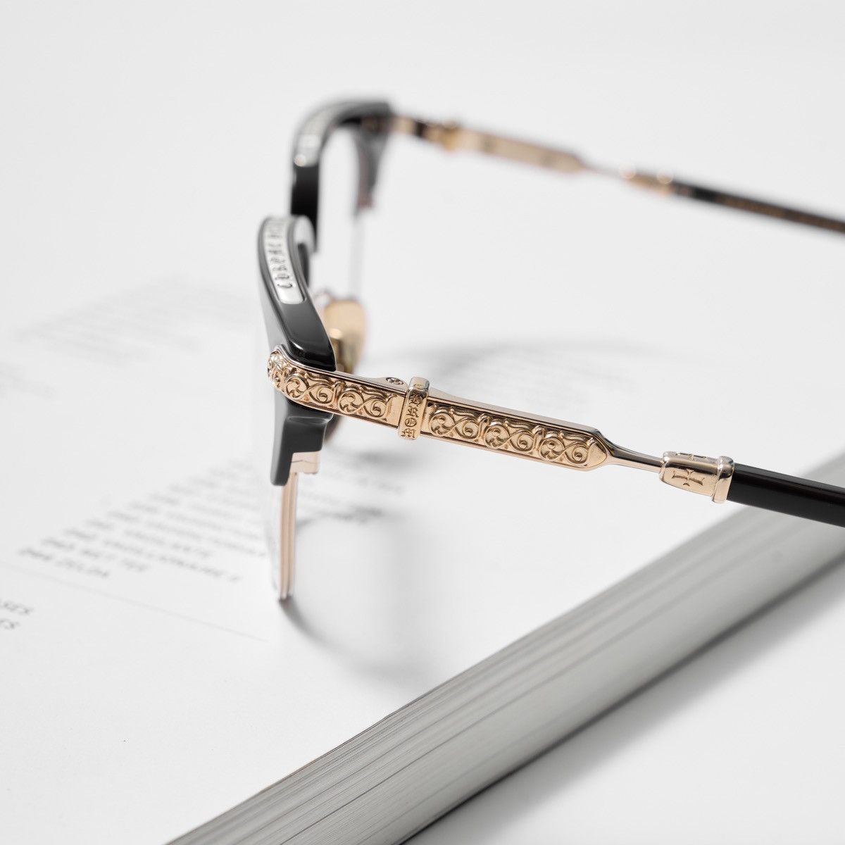 Chrome Hearts CHROME HEARTS VERTICAL SMILE II CLASSIC BROWN - GOLD PLATED GLASSES Size ONE SIZE - 3 Thumbnail