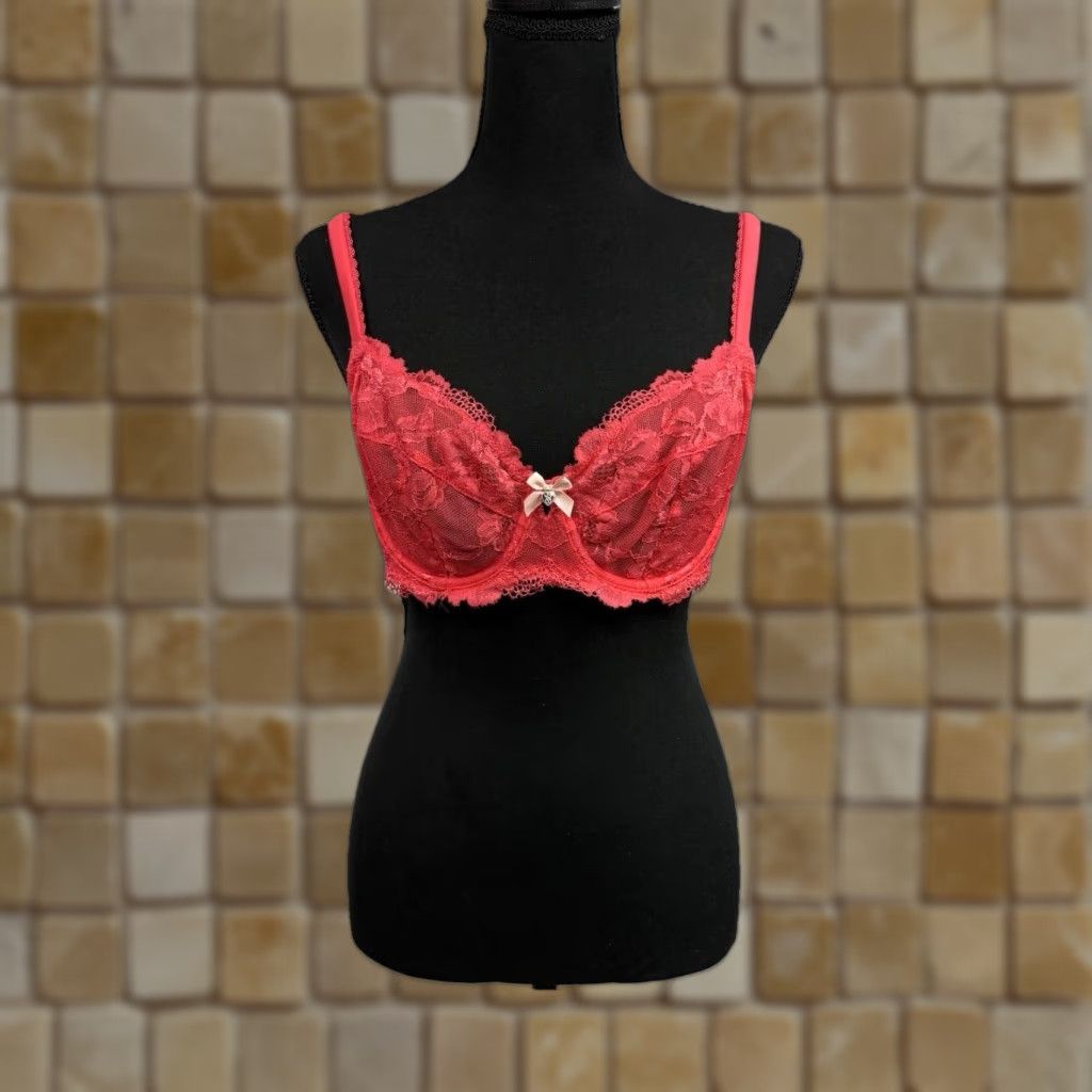 Victoria's Secret VINTAGE Victoria's Secret Unlined Demi Underwire Bra 38C Pink Womens Demi C Cup Underwired Size ONE SIZE - 1 Thumbnail