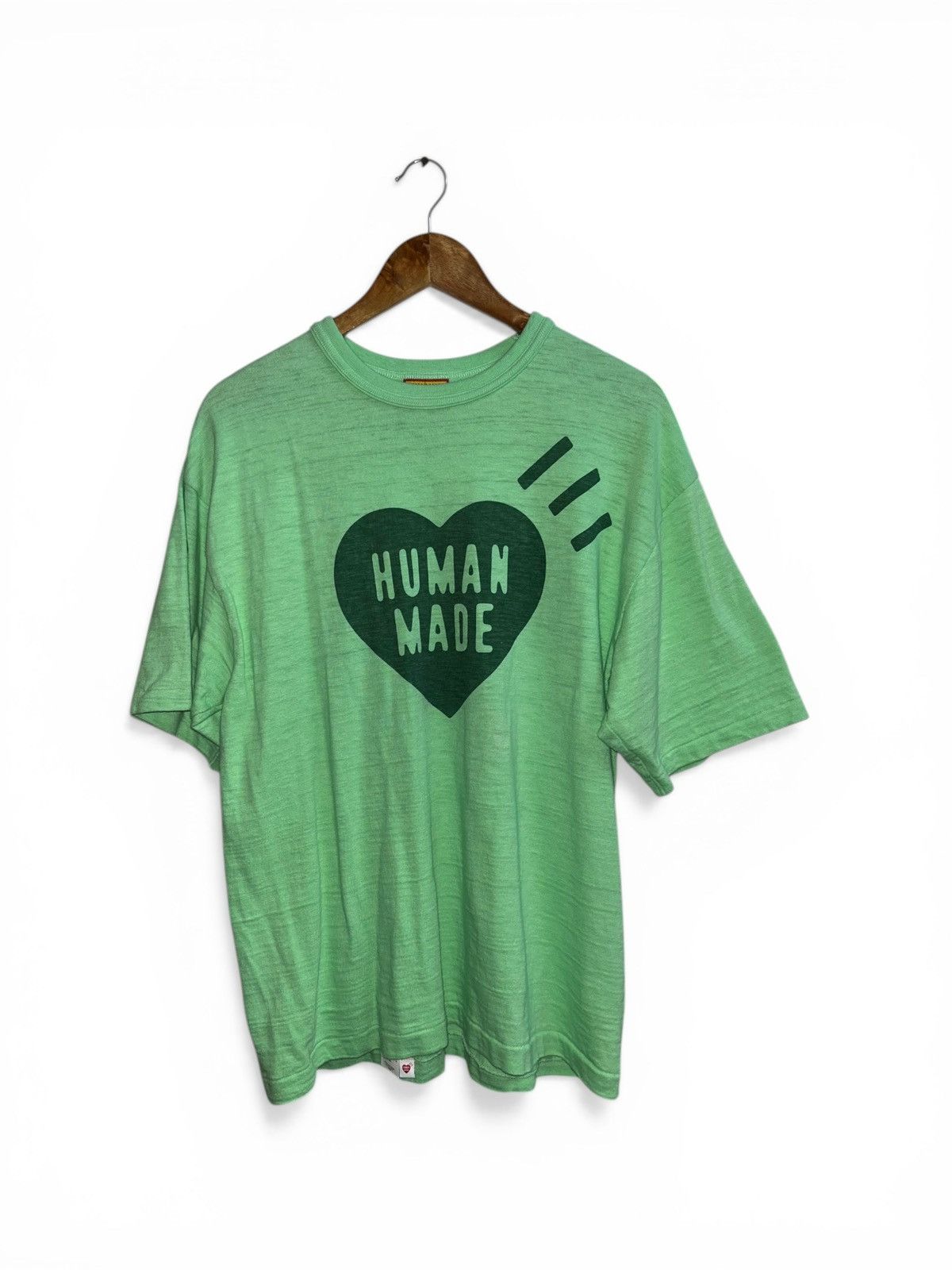 Human Made Archival Heart Logo Mint Green Slub Tee Size US XL / EU 56 / 4 - 1 Thumbnail
