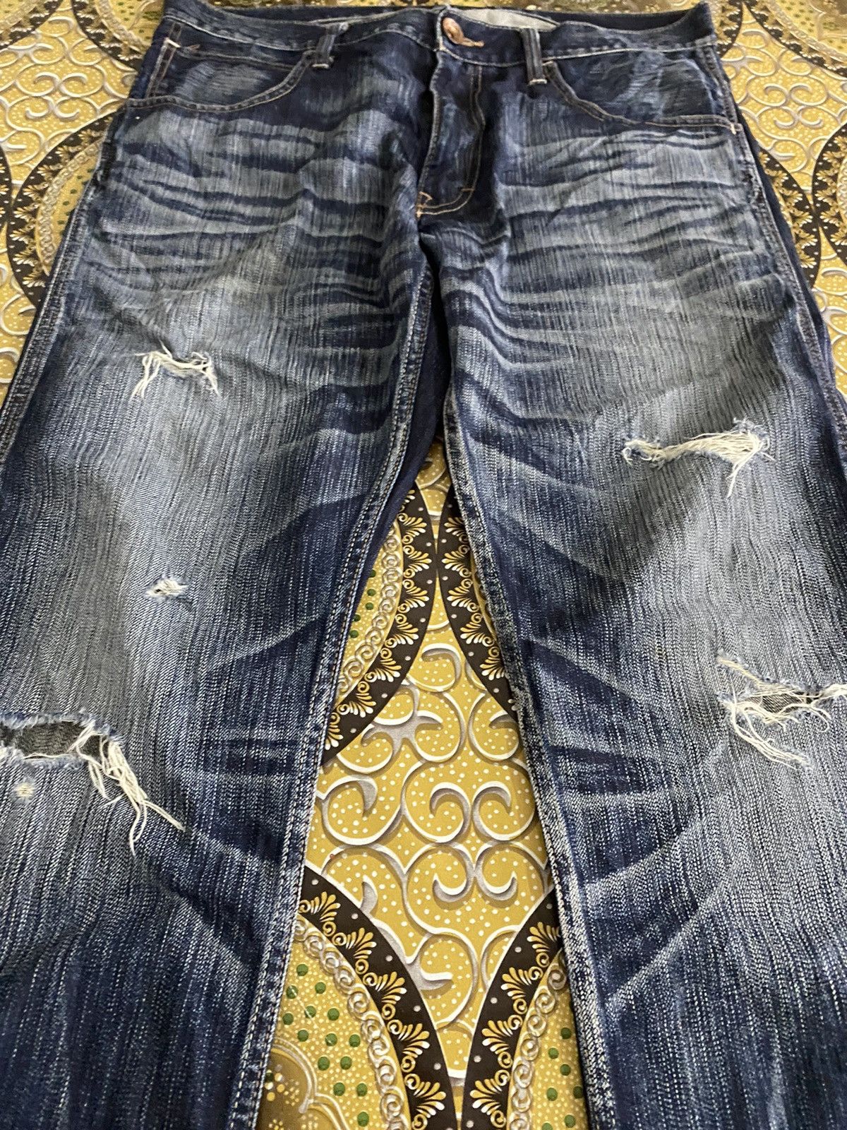 Hysteric Glamour × Japanese Brand Back Number Distressed Crazy lightning Size US 36 / EU 52 - 4 Thumbnail