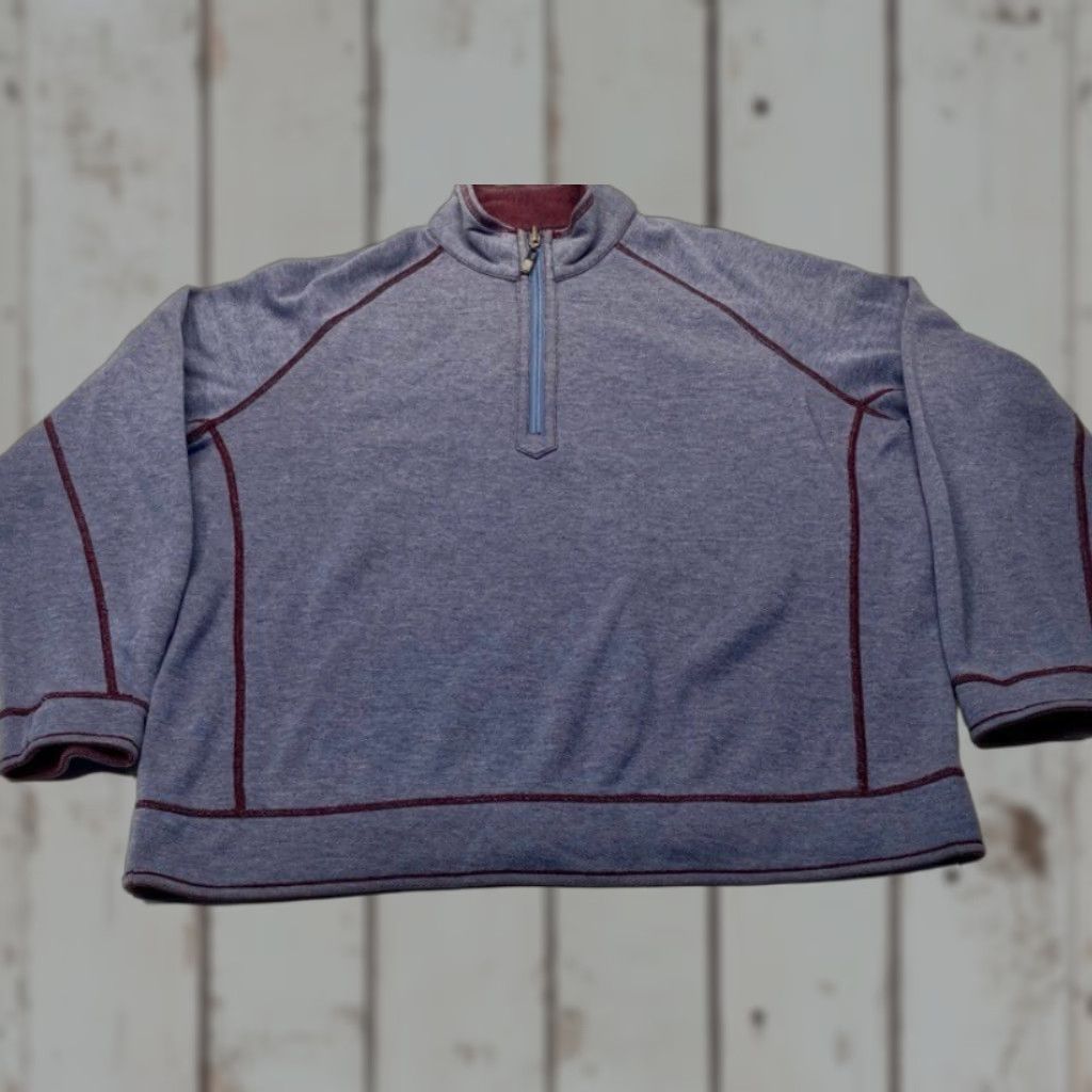 Tommy Bahama Tommy Bahama Sweater Mens Large Reversible Pullover Quarter Zip Casual 8501 Size US L / EU 52-54 / 3 - 1 Thumbnail
