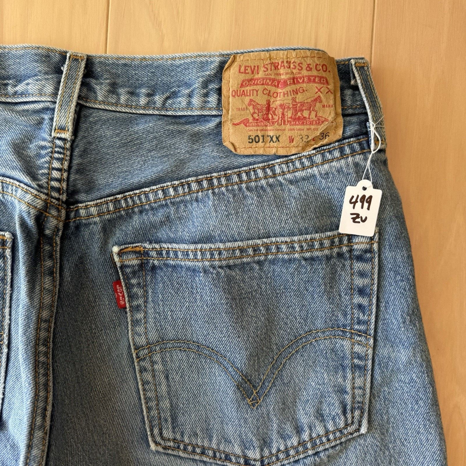 Levi's × Vintage Vintage Levis 501 Jeans 32 Blue Straight Leg Denim Size US 32 / EU 48 - 9 Thumbnail