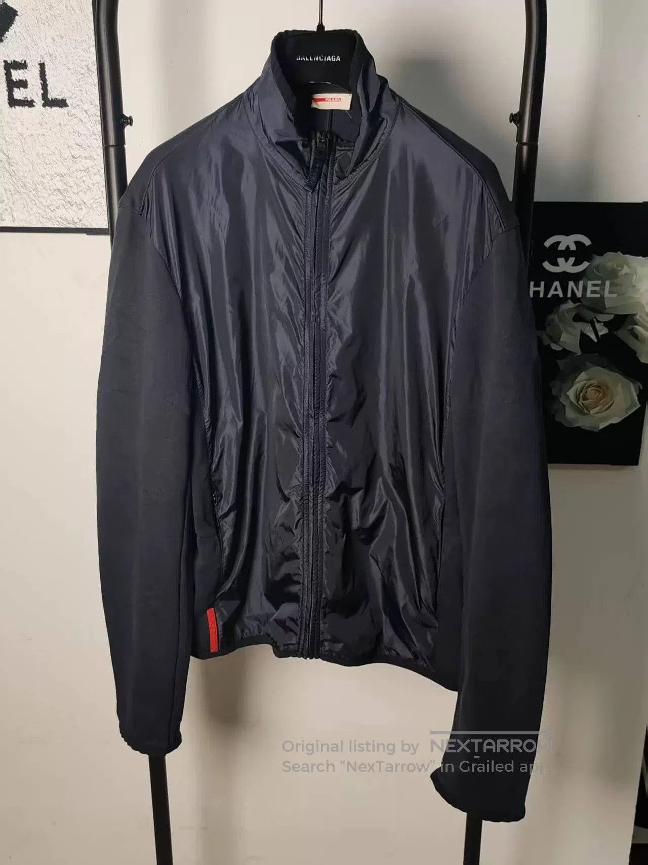 Prada Prada Nylon Jacket with Red Details. Size US M / EU 48-50 / 2 - 1 Thumbnail