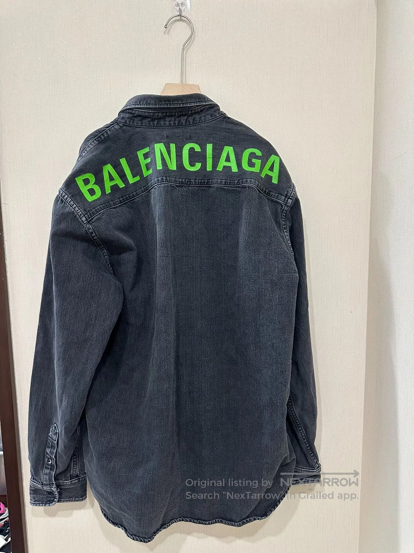 Balenciaga Balenciaga Distressed Denim Shirt Jacket. Size US M / EU 48-50 / 2 - 2 Thumbnail