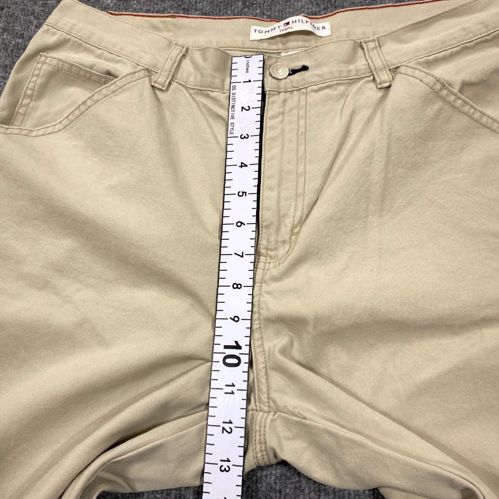Tommy Hilfiger VINTAGE Tommy Hilfiger Carpenter Pants Womens 14 Khaki Tan Wide Leg Utility Workwear Size 36" / US 14 / IT 50 - 6 Thumbnail