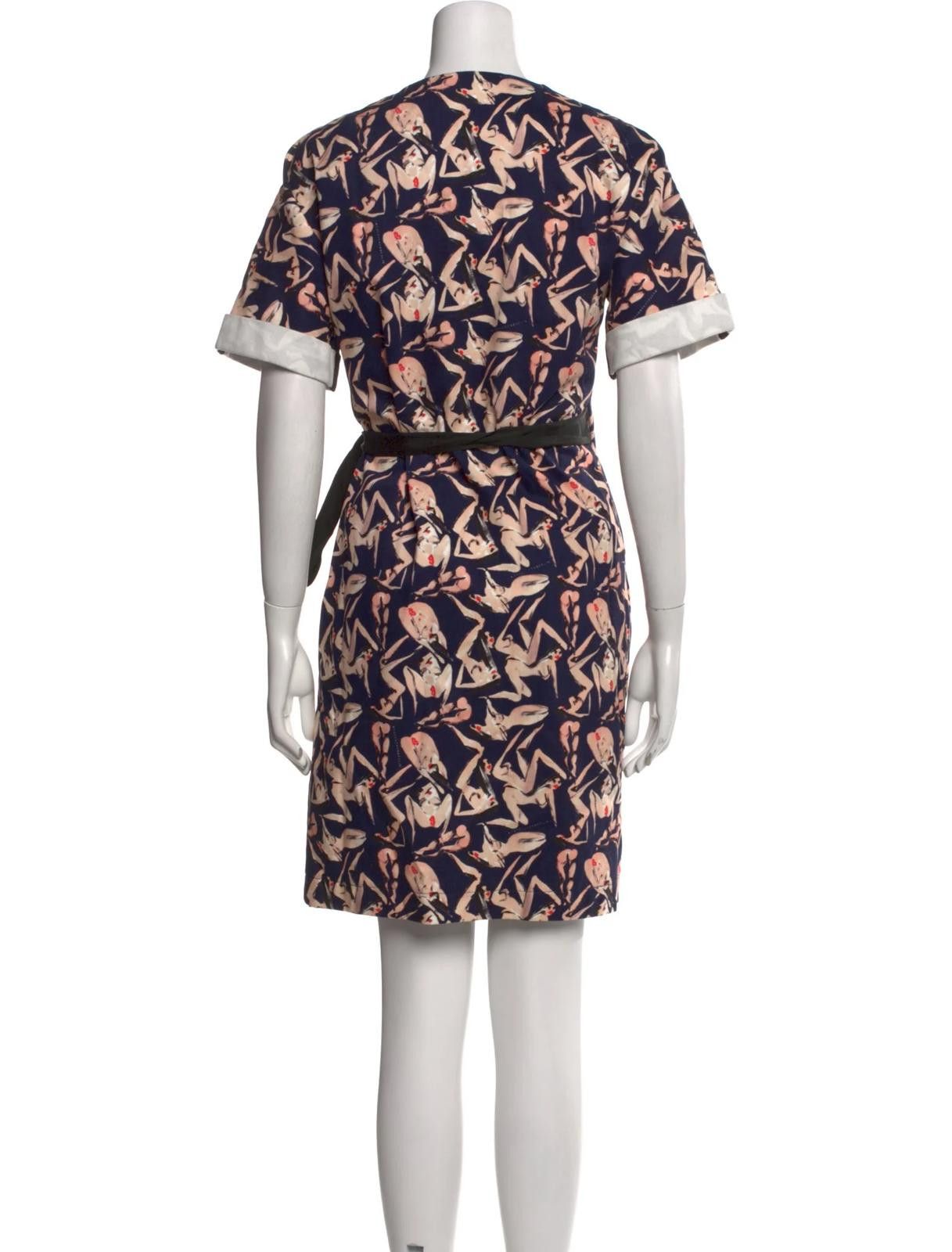 Other Marcell Von Berlin Printed Knee-Length Dress Size: M | US 6 Size M / US 6-8 / IT 42-44 - 3 Thumbnail