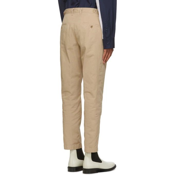 Lanvin o1y0125 Casual Pant in Beige Size US 34 / EU 50 - 3 Thumbnail