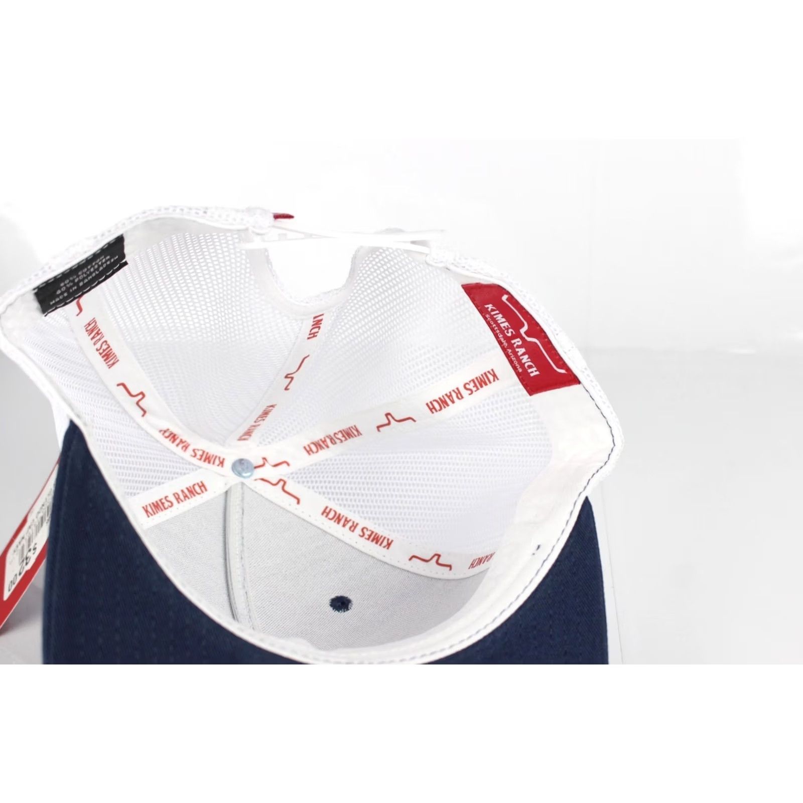 Vintage Kimes Ranch Men's Glendo Hat Snapback Flat Brim Navy White Size ONE SIZE - 3 Thumbnail