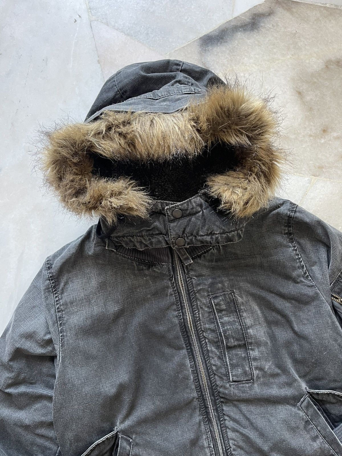 If Six Was Nine 2000s Johnbull Kojima Bomber With Fur Jacket Size US M / EU 48-50 / 2 - 5 Thumbnail