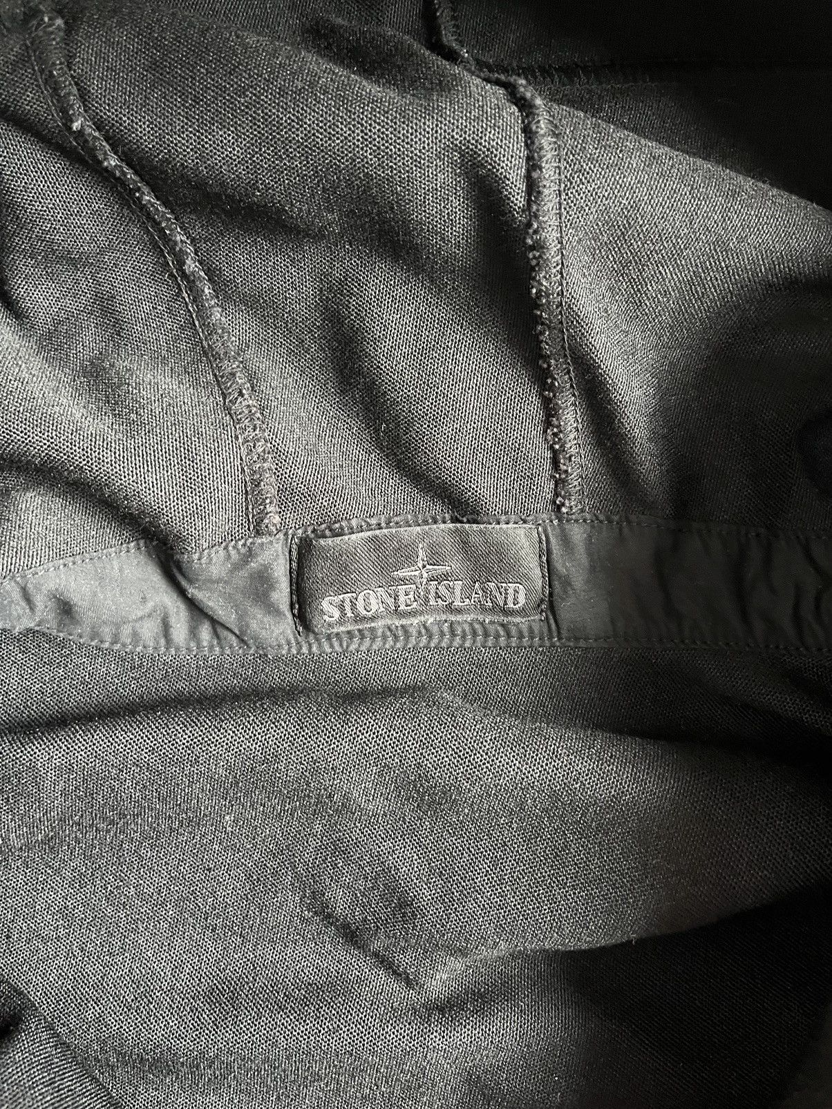 Stone Island Stone Island Men 2021 Black Ghost Flocked Pullover Hoodie Size US M / EU 48-50 / 2 - 7 Thumbnail