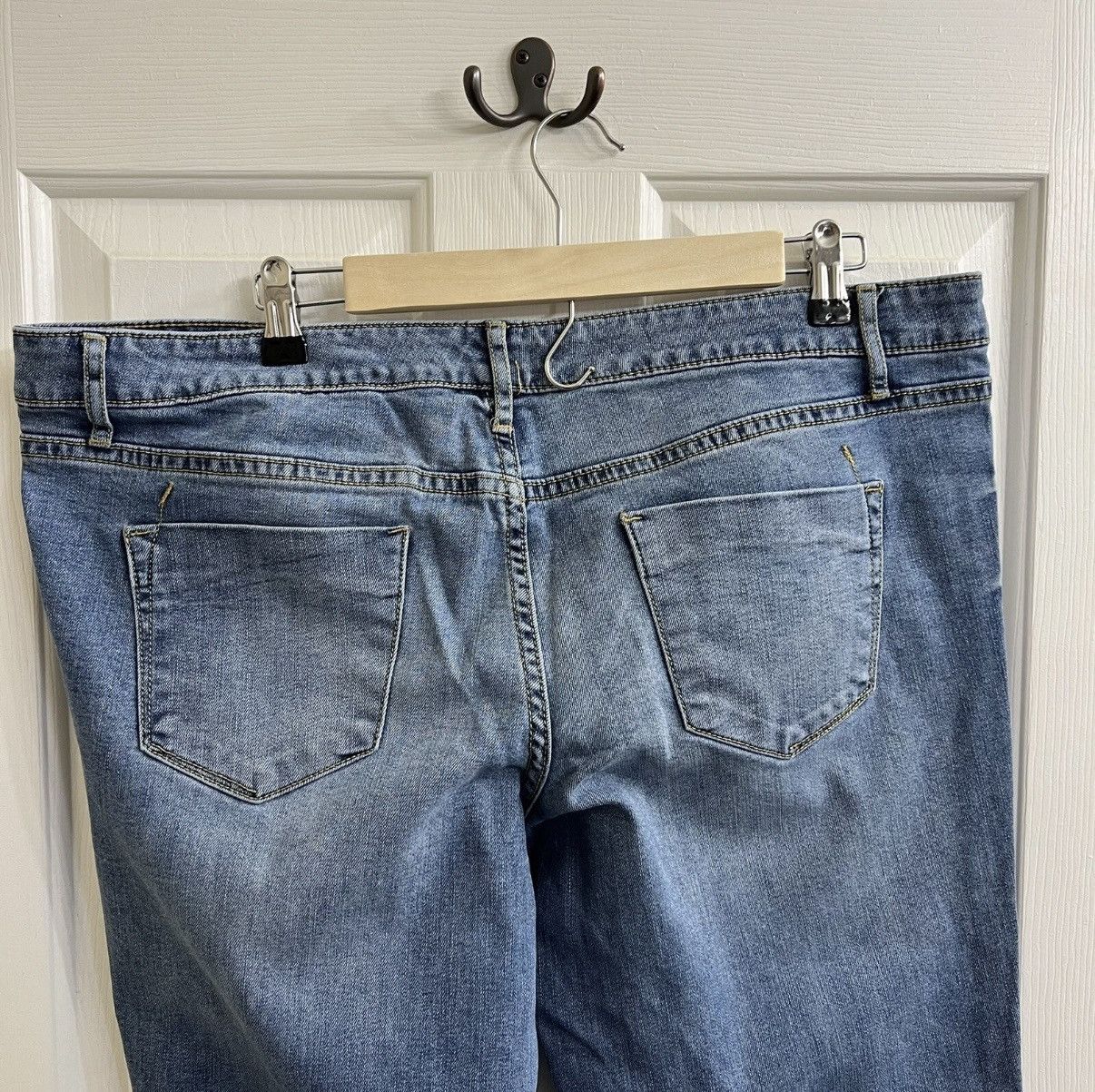 Mossimo Mossimo Jeans Womens 16/33 S/C Blue Denim Low Rise Bootcut Size 38" / US 16 / IT 52 - 4 Thumbnail