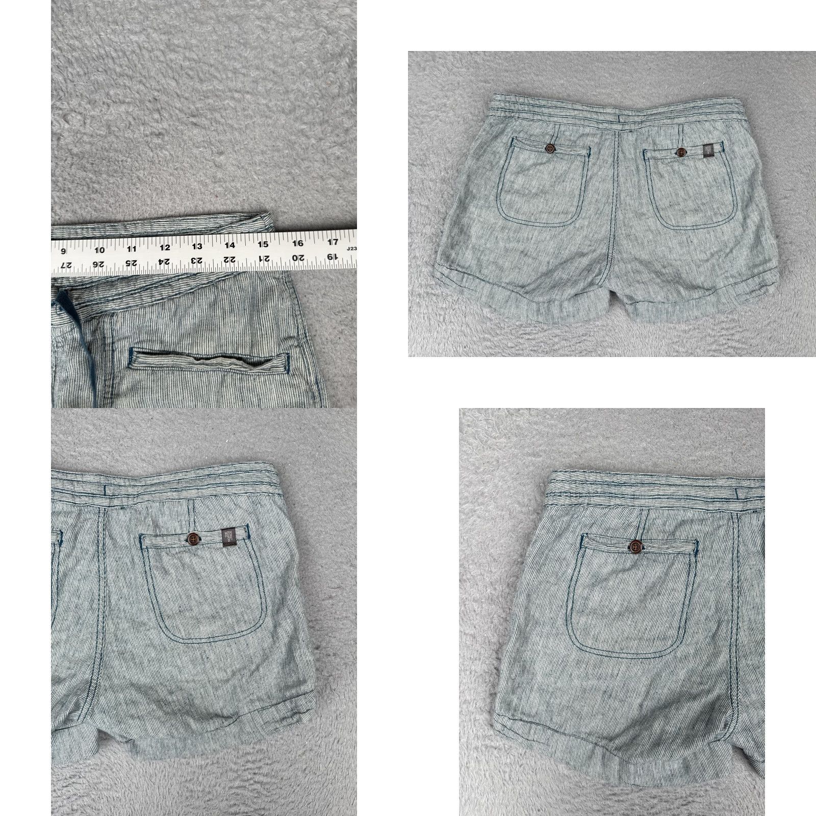 The North Face The North Face Shorts Womens 8 Blue White Stripe Drawstring Casual Summer 30x5 Colorful Outdoor Mens? Size 30" / US 8 / IT 44 - 9 Thumbnail