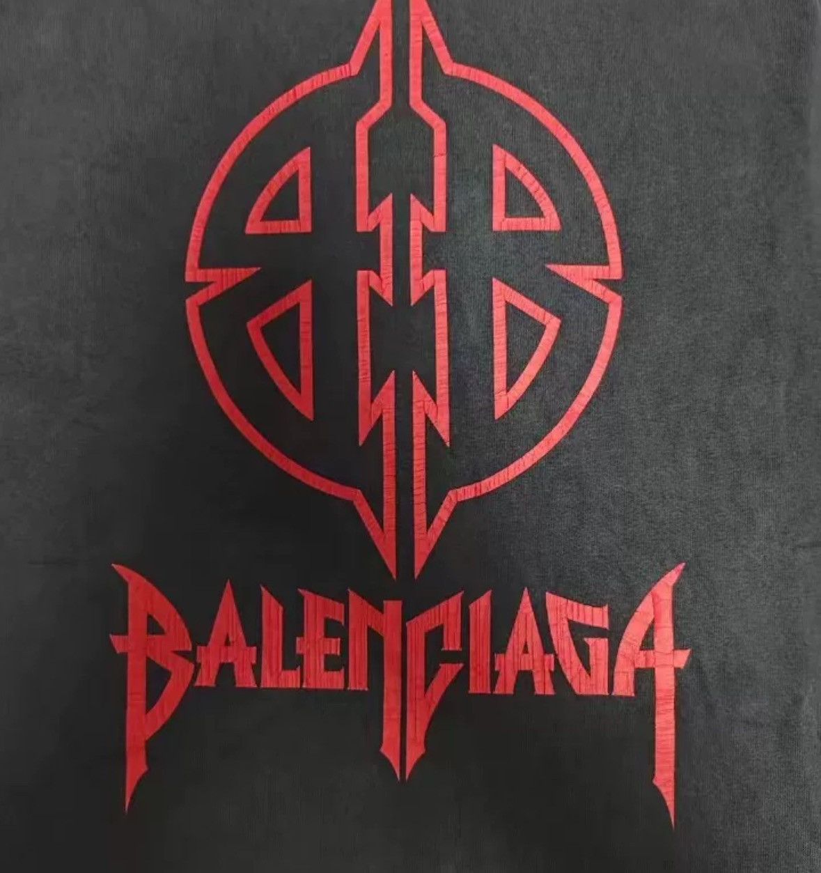 Balenciaga23fw Bitcoin Totem Alien BB Short sleeved T-shirt