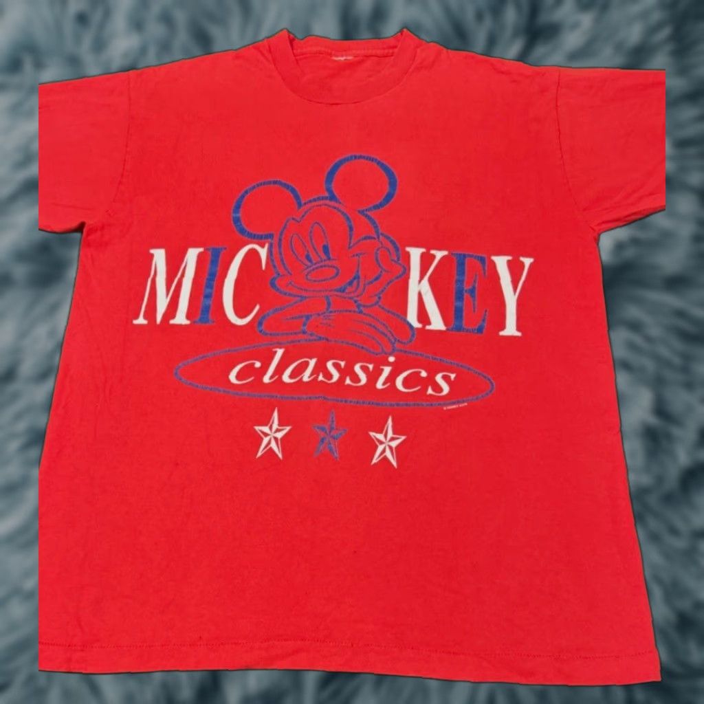 Disney VINTAGE Disney Mickey Mouse Cartoon Classic VTG Shirt Mens XL Red 1990s 90s Cartoon Vintage USA Hip Hop Disney Shirt Mens XL Red - (Mickey Mouse) Size US XL / EU 56 / 4 - 1 Thumbnail