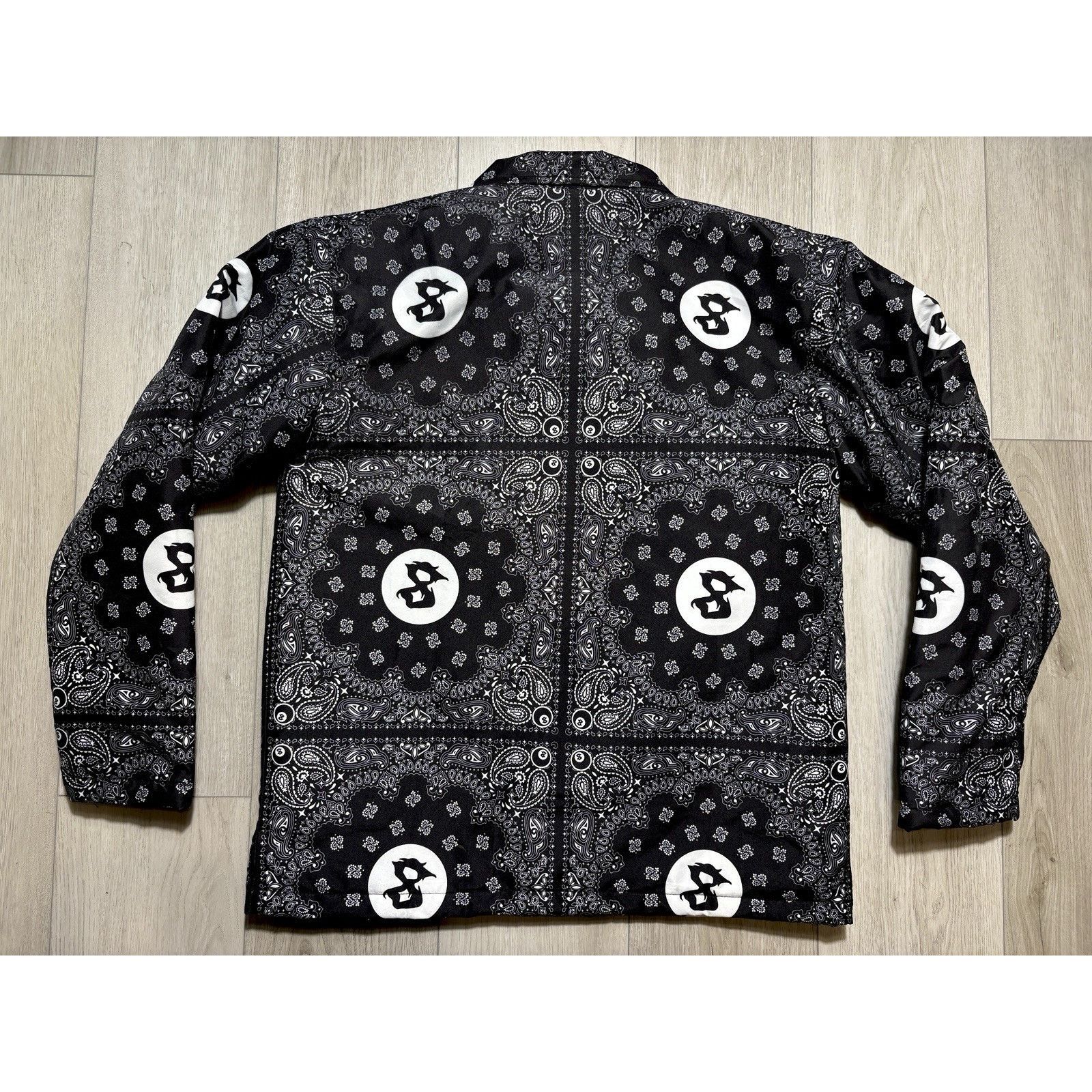 Section 8 Section Eight Y2K Paisley Bandana Streetwear Jacket Large Size US L / EU 52-54 / 3 - 2 Thumbnail