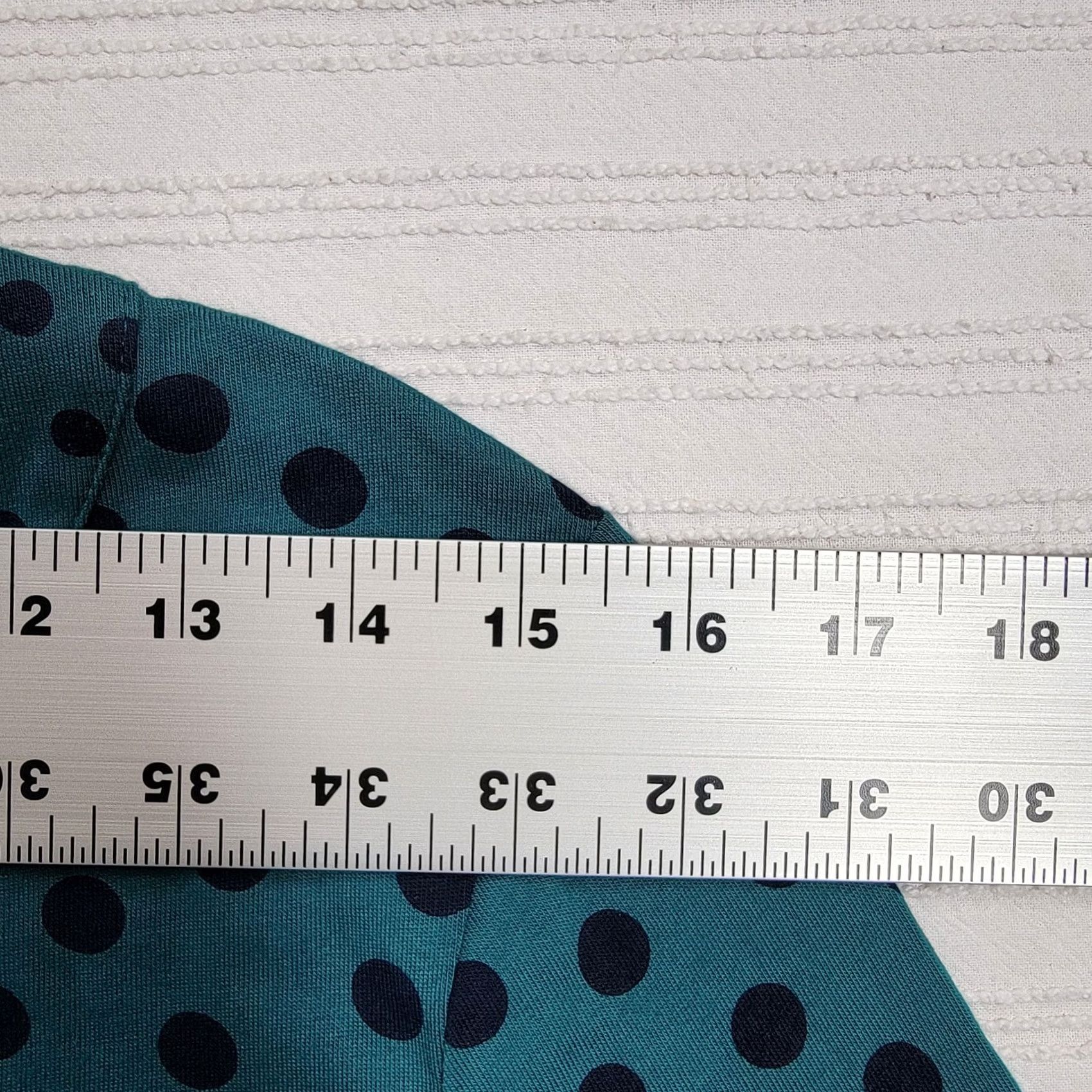 Boden Boden Blouse Top 10 Teal Blue Polka Dots Knit 3/4 Sleeve Round Neck Womens Shirt Size L / US 10 / IT 46 - 6 Thumbnail