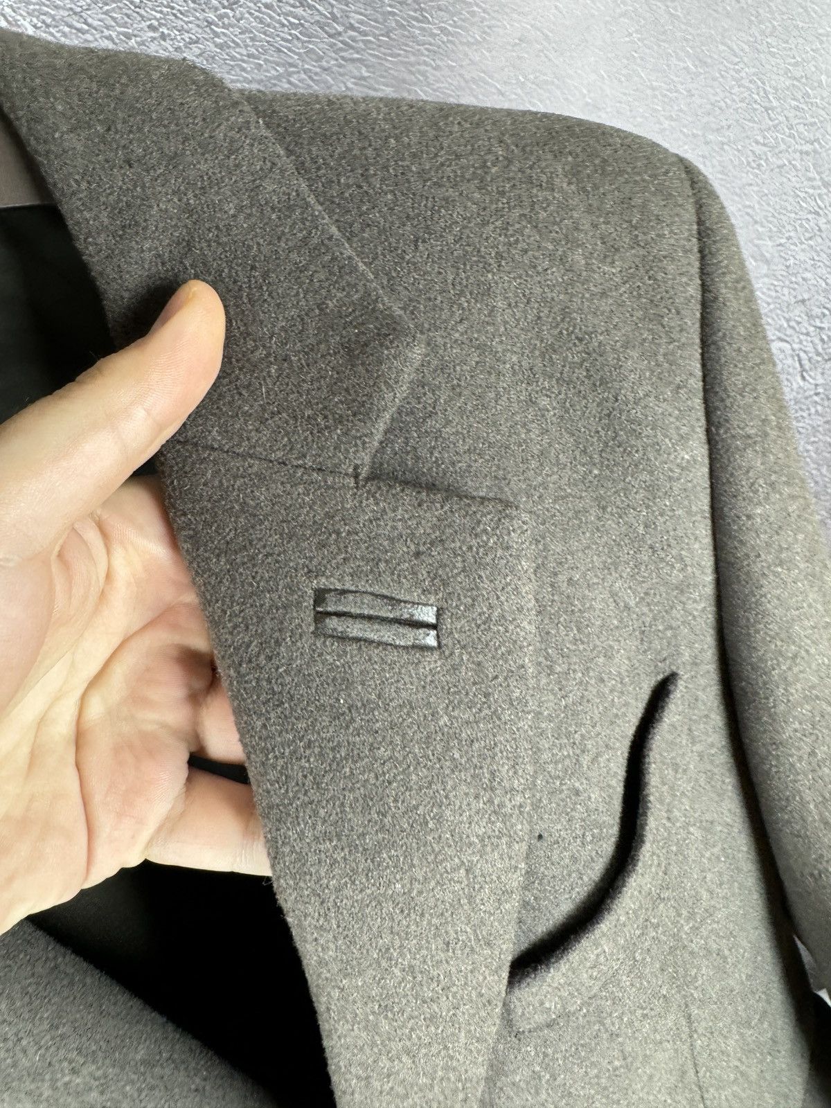 Chevignon CHEVIGNON Coat Men's LARGE Wool Blend Mid Length Brown Grey Size US L / EU 52-54 / 3 - 9 Thumbnail