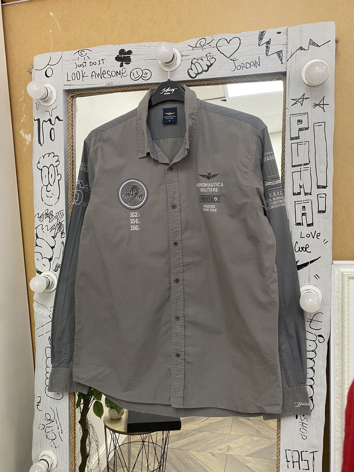 Aeronautica Militare × Vintage Vintage aeronautica militare logo patch button up shirt Size US XXL / EU 58 / 5 - 1 Thumbnail