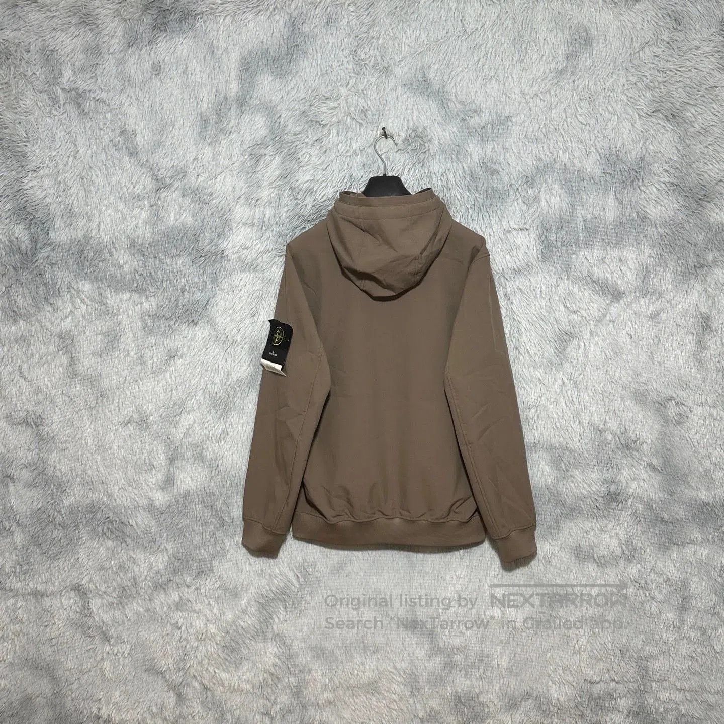 Stone Island brown hooded softshell jacket by stone island. Size US XL / EU 56 / 4 - 2 Thumbnail