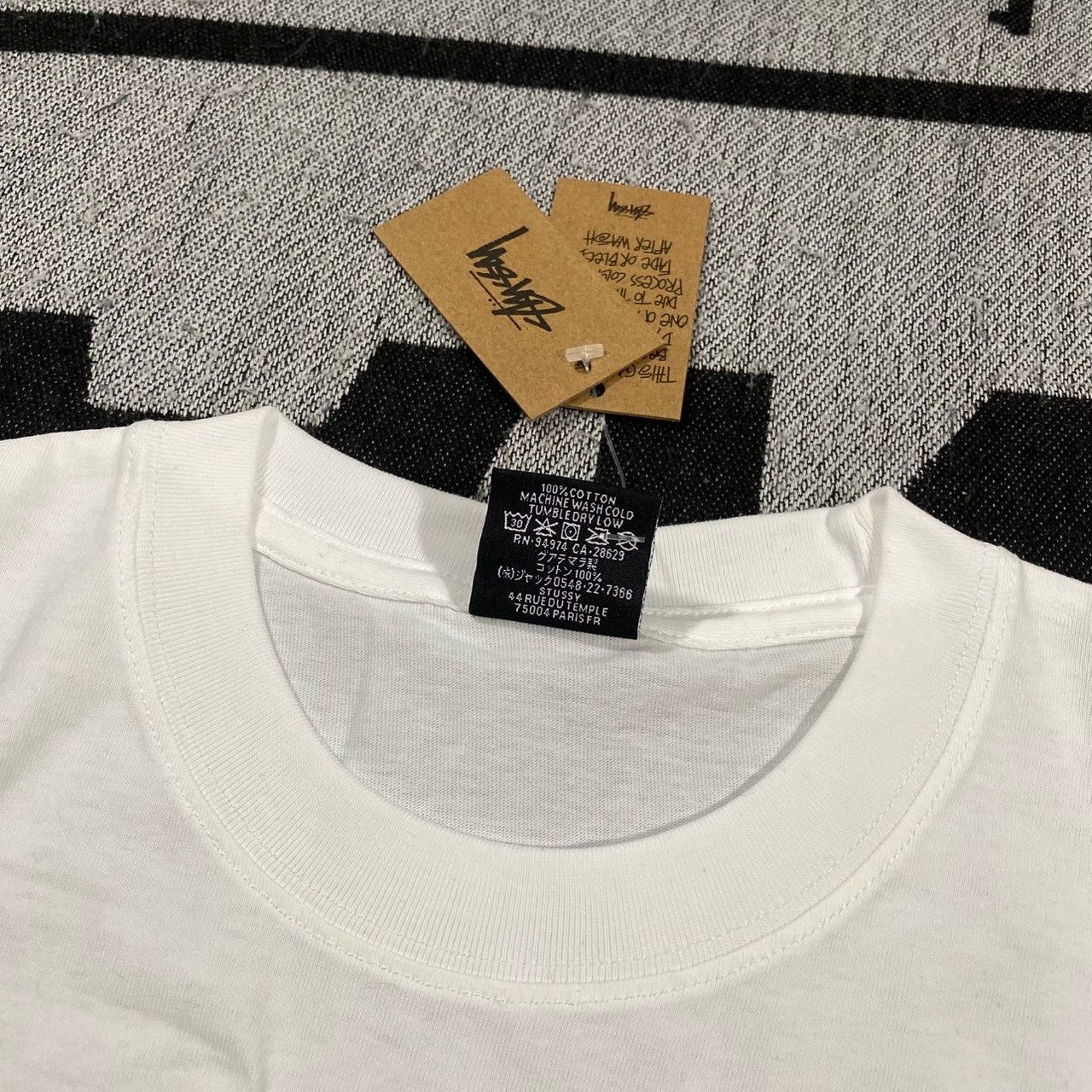 Stussy Stussy Tee International Crew Natural Xlarge Size US XL / EU 56 / 4 - 5 Thumbnail