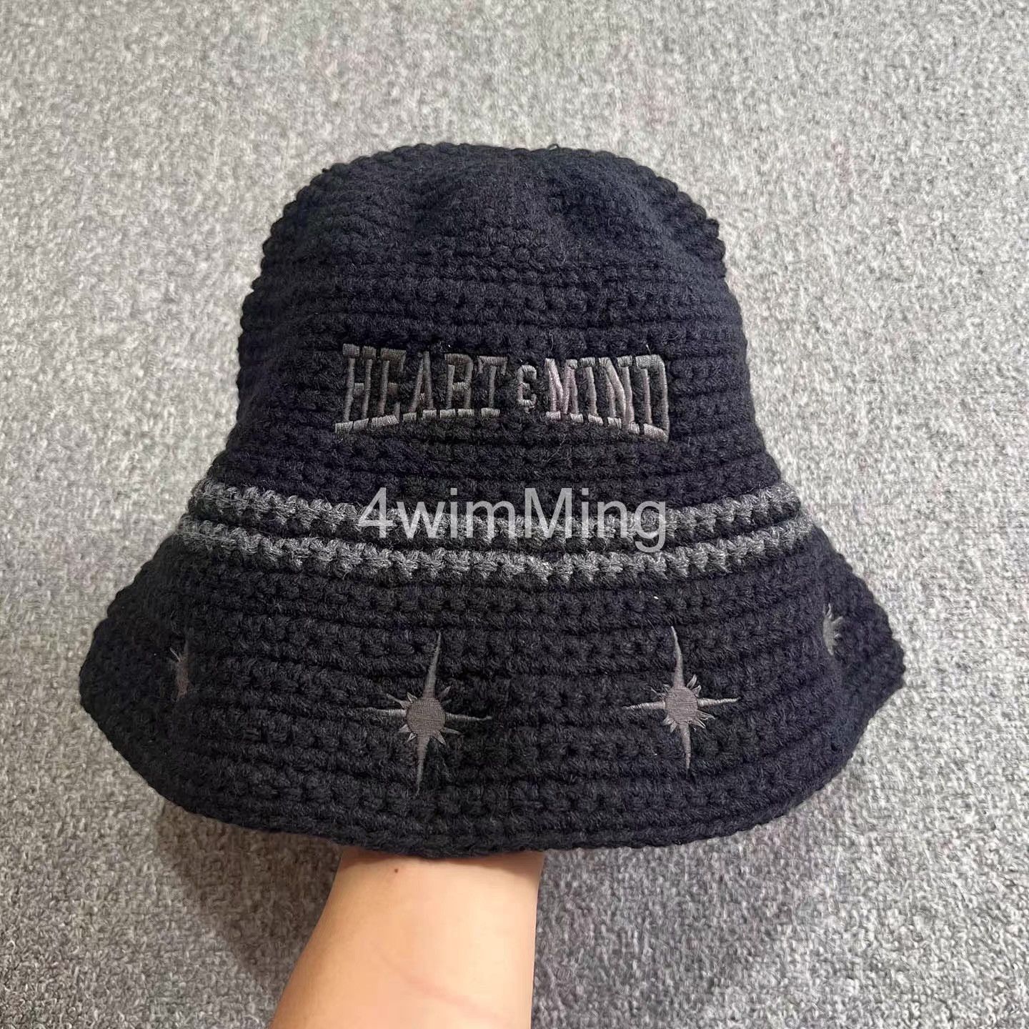 Billionaire Boys Club BBC Hand-Crocheted & Embroidered Knitted Bucket Hat Q7 Size ONE SIZE - 2 Thumbnail