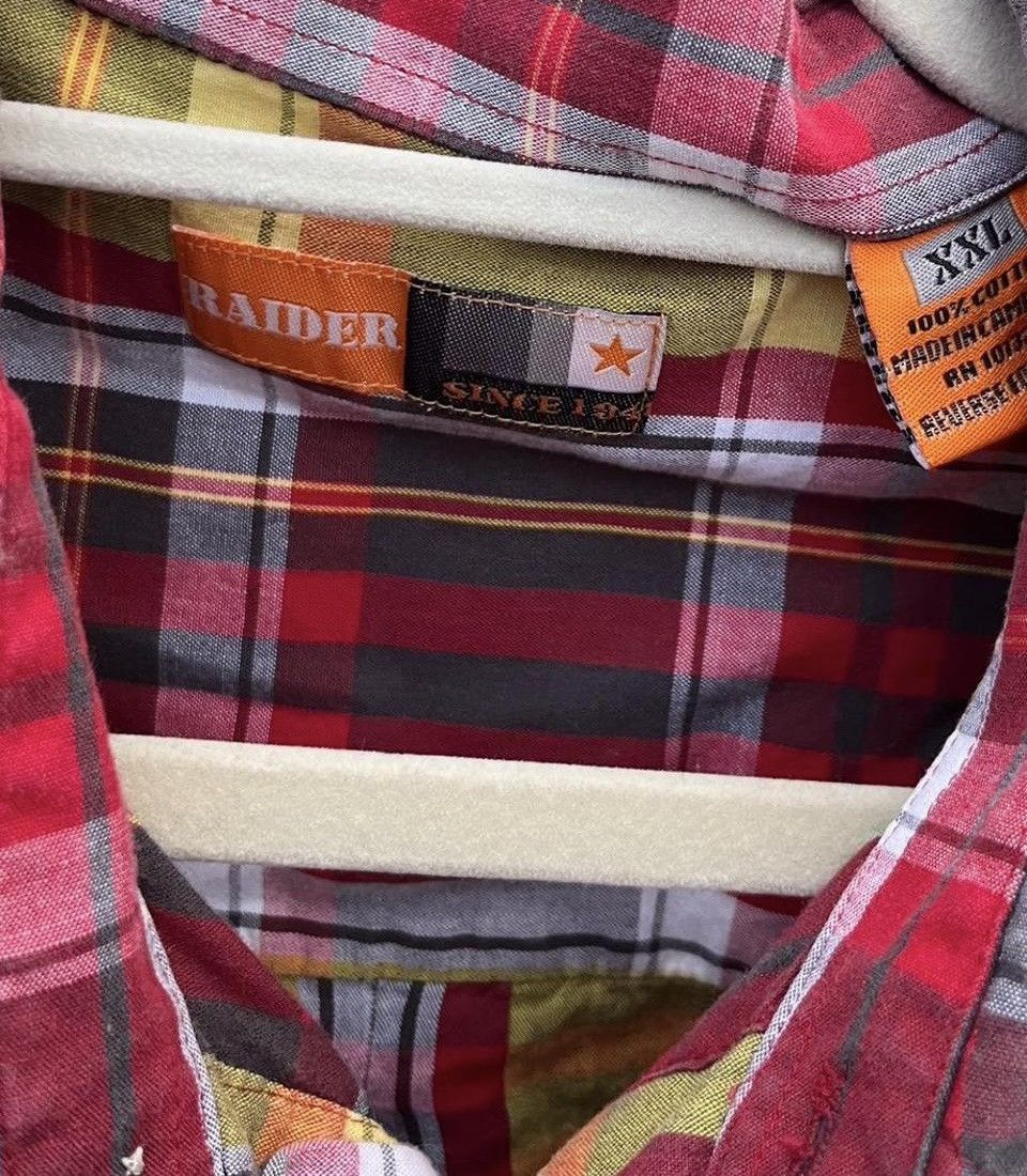Other Y2K Raider Mens Multicolor Plaid Short-Sleeve Shirt Size US XXL / EU 58 / 5 - 4 Thumbnail