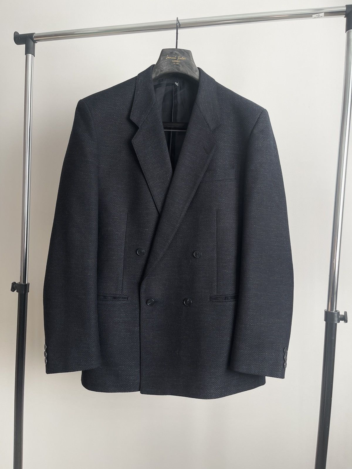 Vintage Vintage double-breasted blazer turo jacket sport coat 42R Size 42R - 1 Thumbnail