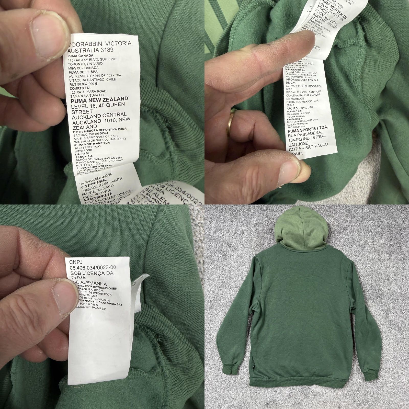 Puma Puma Hoodie Mens L Green Big Logo Fleece Pullover Sweatshirt Athletic Gorpcore Size US L / EU 52-54 / 3 - 9 Thumbnail
